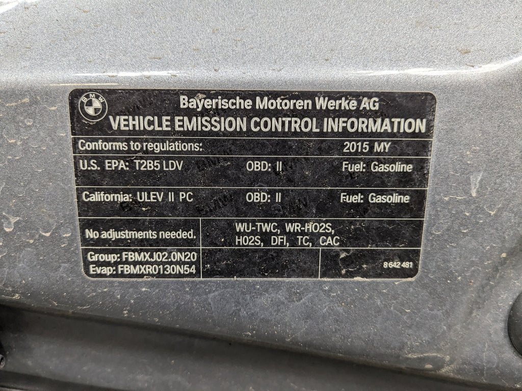 2014 - 2016 BMW 528I OEM FRONT HOOD BONNET SHELL PANEL MINERAL GRAY METALLIC