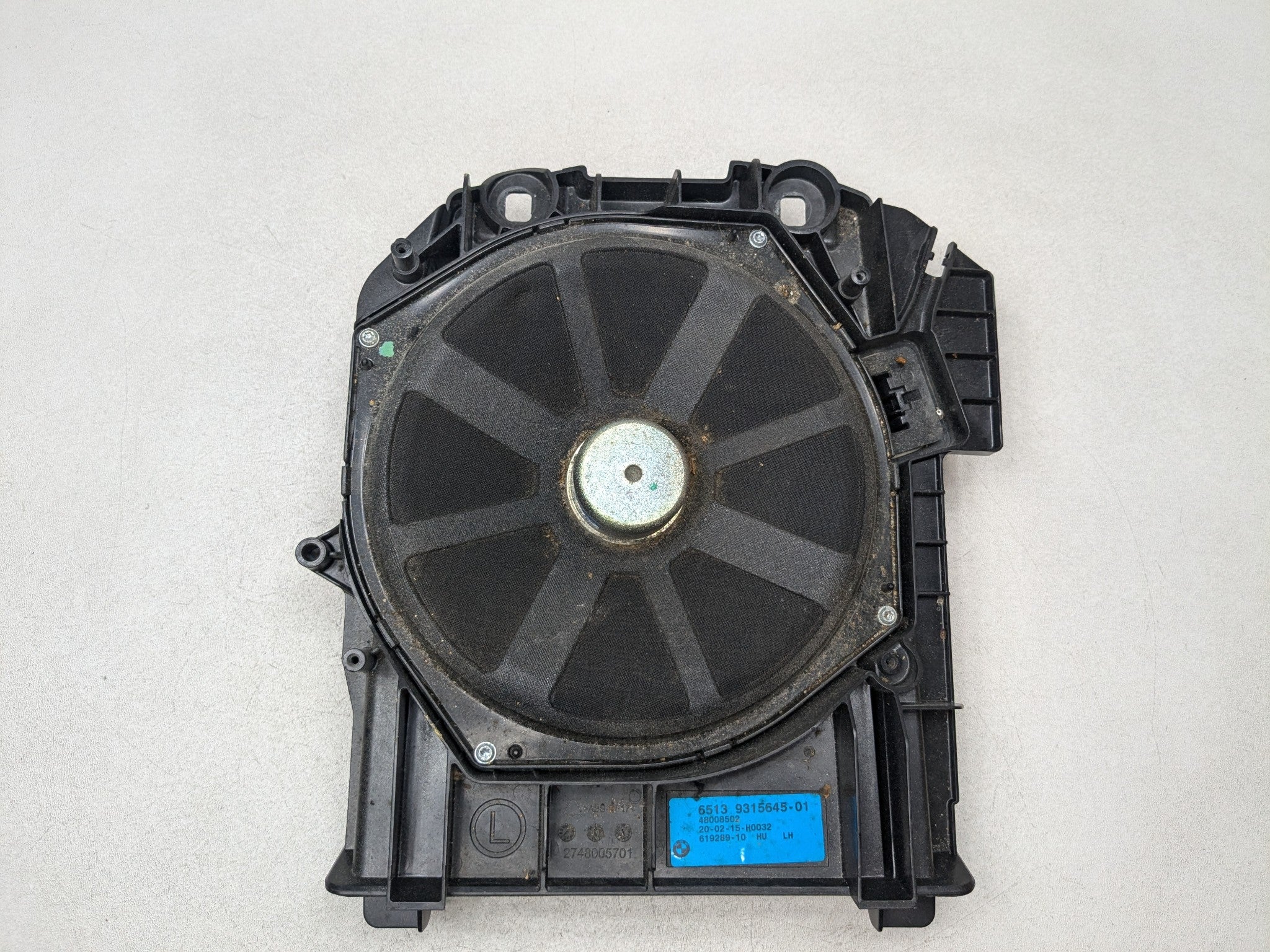 2014 - 2016 BMW 528I OEM CENTRAL BASS SUBWOOFER SPEAKER LEFT DRIVER SIDE