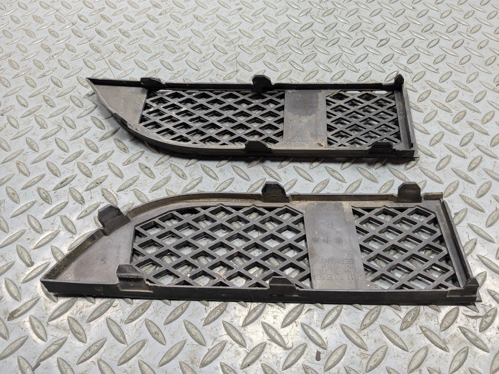 06 - 08 BMW 750I OEM LOWER GRILLE SET BUMPER MOUNTED FRONT LEFT AND RIGHT SIDE