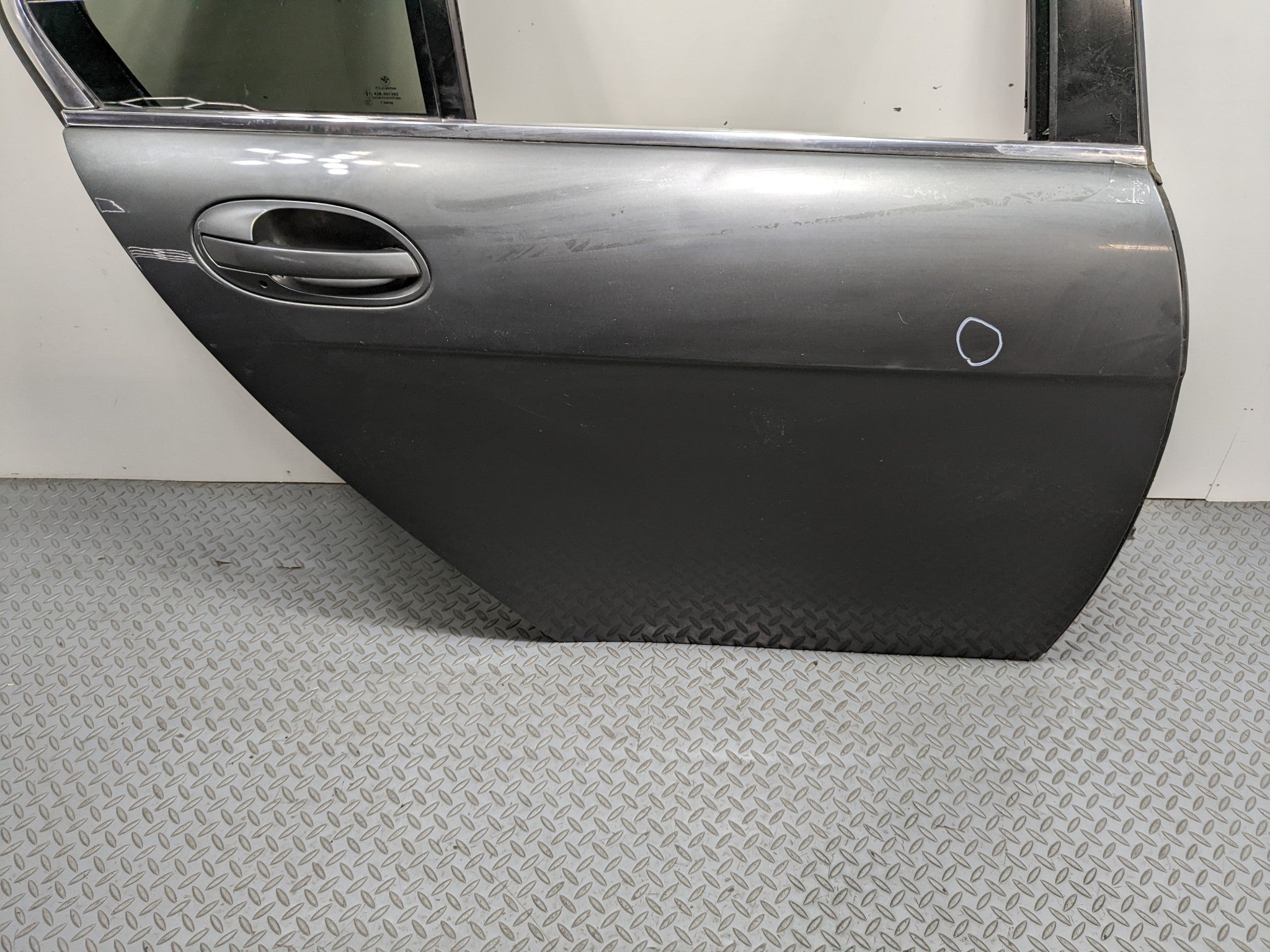 06 - 08 BMW 750I OEM DOOR SHELL PANEL WITH EXTERIOR DOOR HANDLE REAR RIGHT SIDE