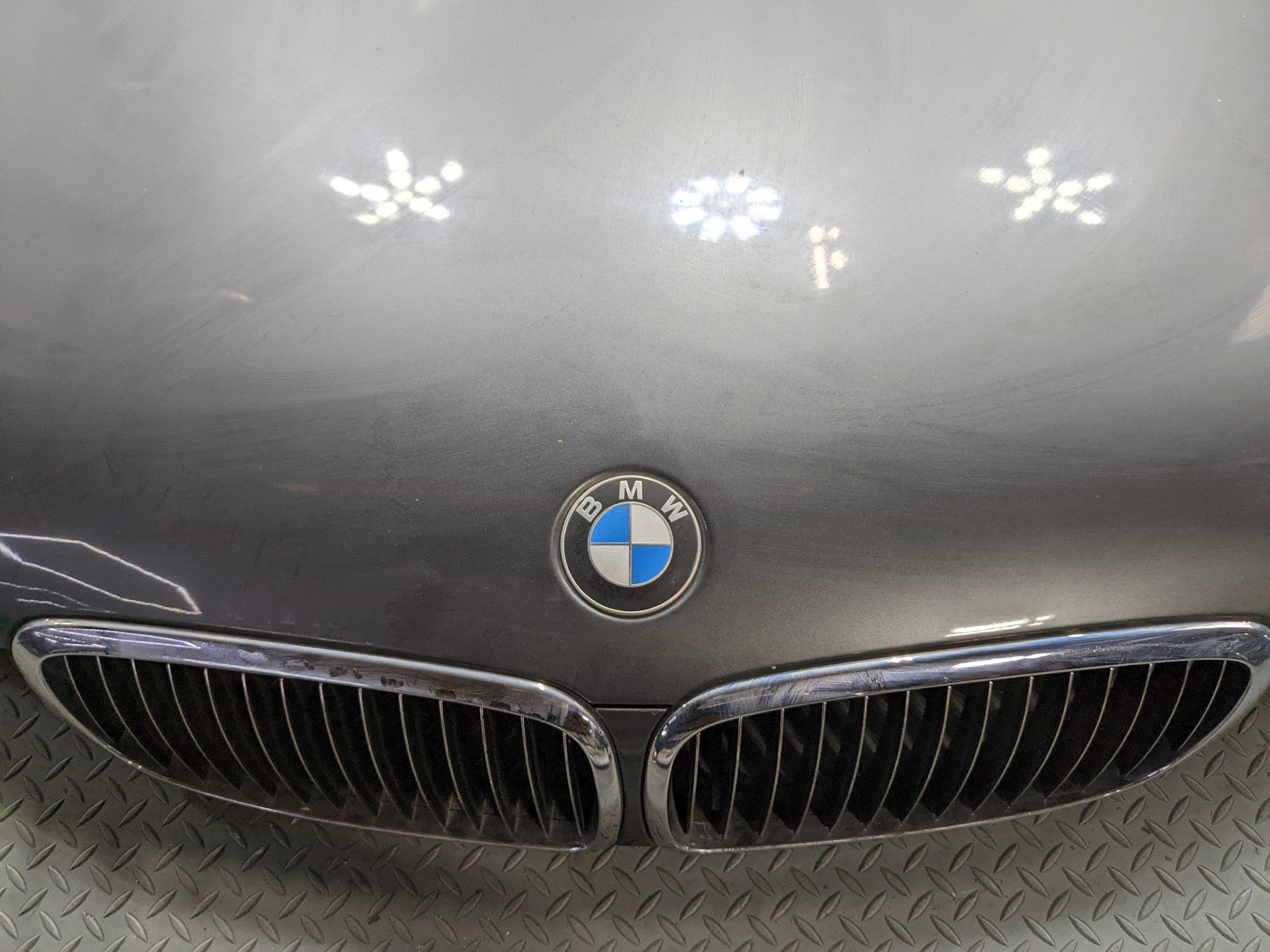 06 - 08 BMW 750I OEM FRONT HOOD BONNET SHELL COVER PANEL TITANIUM GREY METALLIC