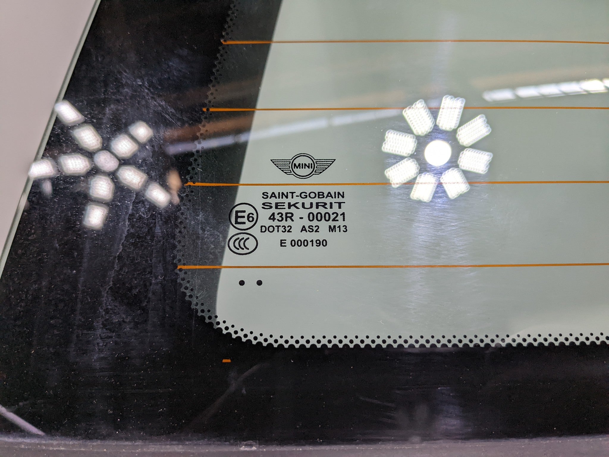 11 - 14 MINI COOPER CLUBMAN OEM TRUNK LID SHELL SPLIT DOOR WITH WINDOW REAR LEFT