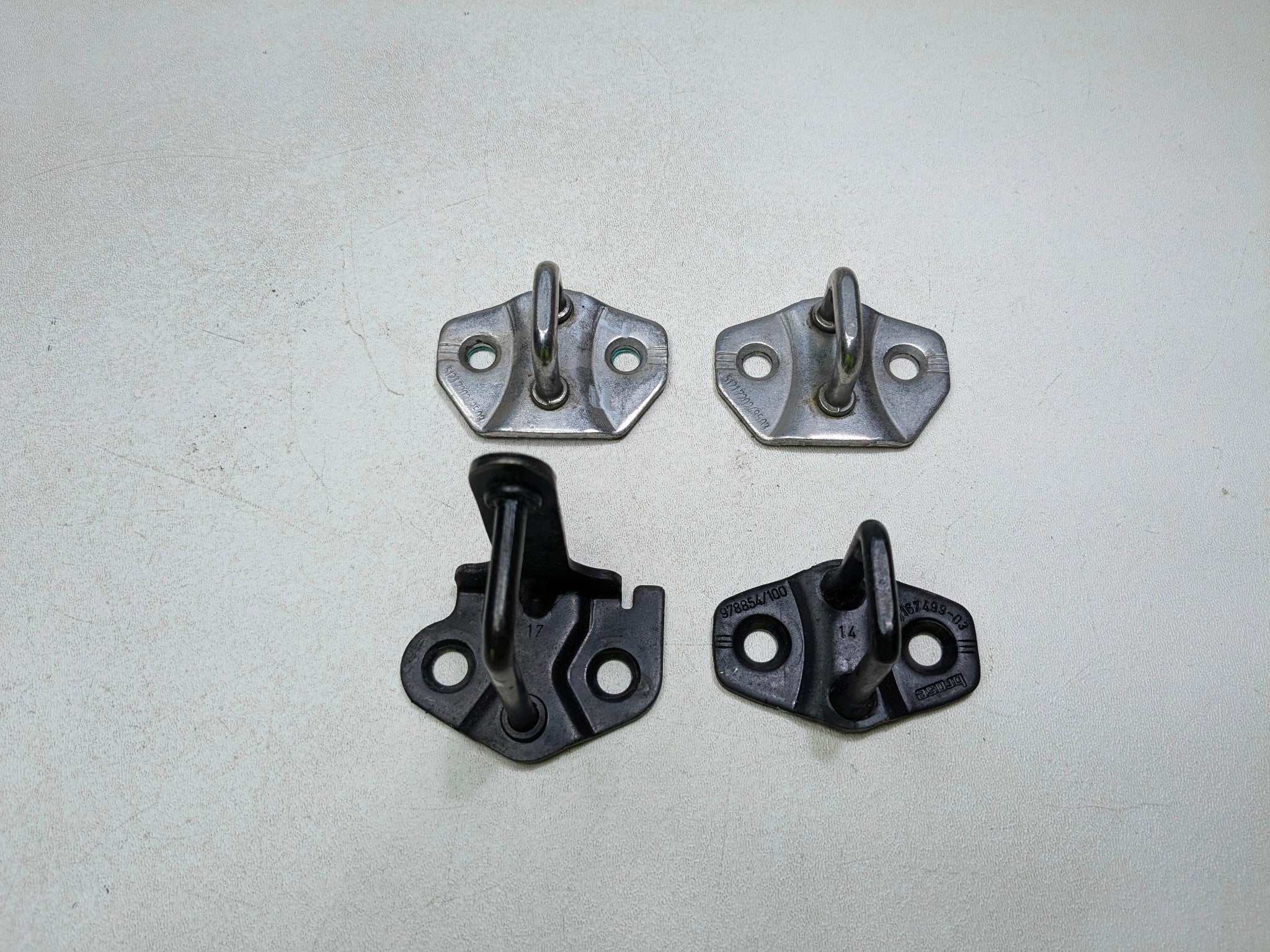 2011 - 2014 MINI COOPER CLUBMAN OEM DOOR LOCK STRIKER PLATE SET FRONT AND REAR