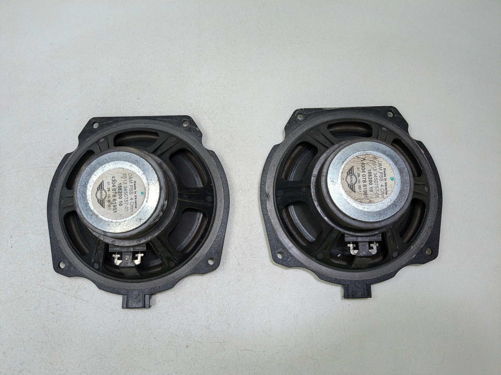 11 - 14 MINI COOPER CLUBMAN OEM SPEAKER SET AUDIO SOUND SYSTEM FRONT AND REAR