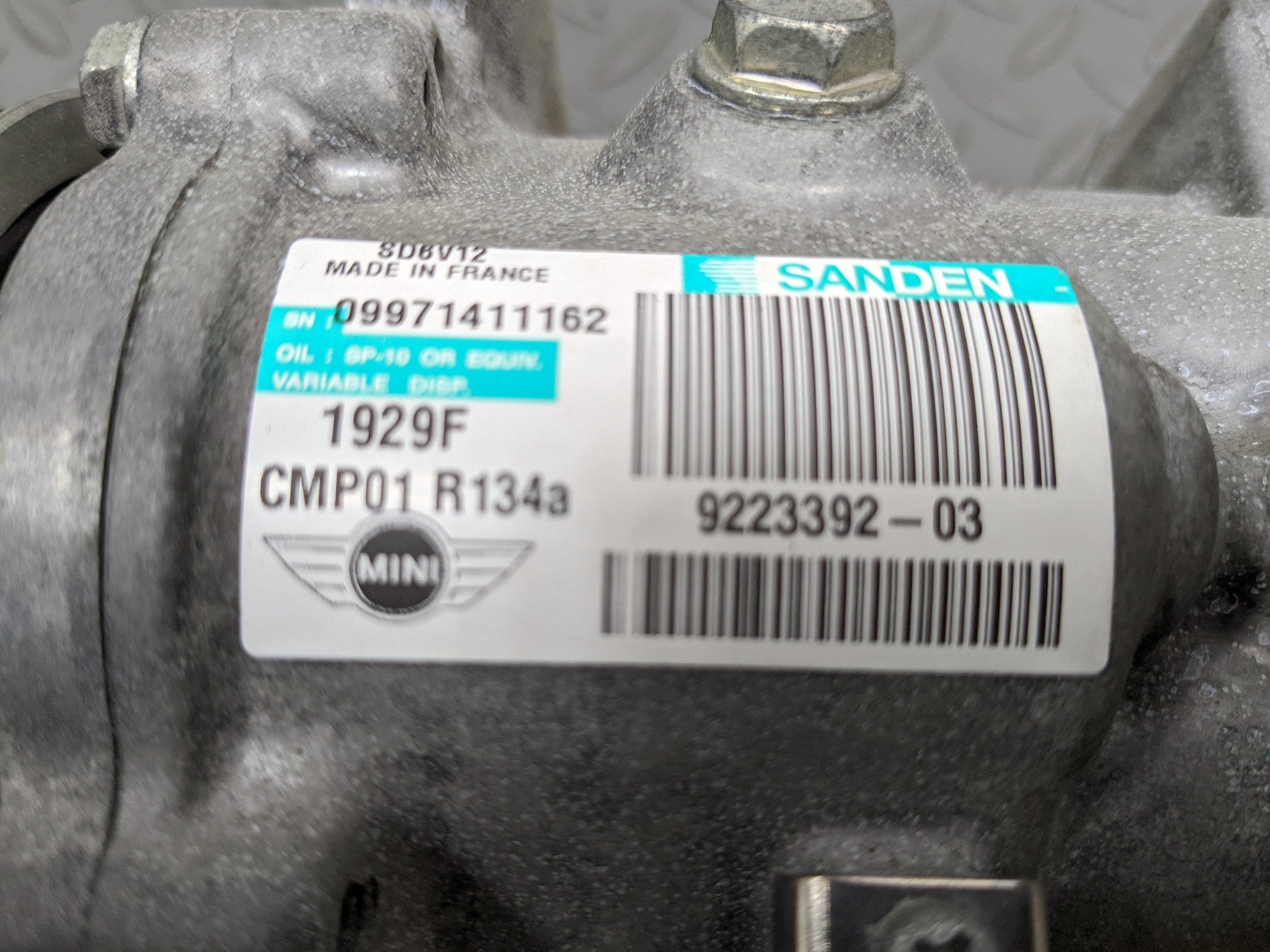 2011 - 2014 MINI COOPER CLUBMAN OEM AC AIR CONDITIONING COMPRESSOR PUMP UNIT