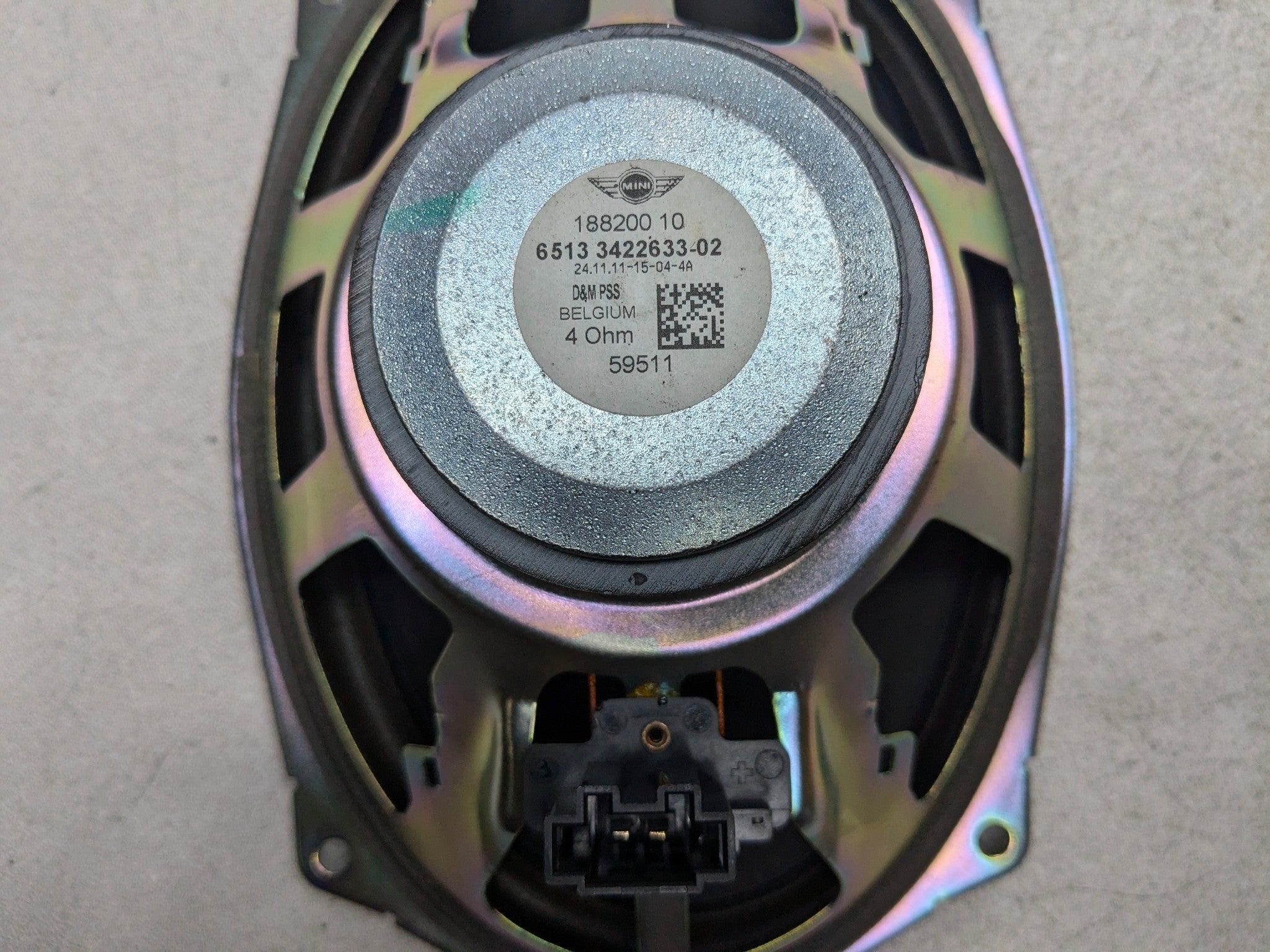 11 - 14 MINI COOPER CLUBMAN OEM SPEAKER AUDIO SOUND SYSTEM REAR BASS STANDARD