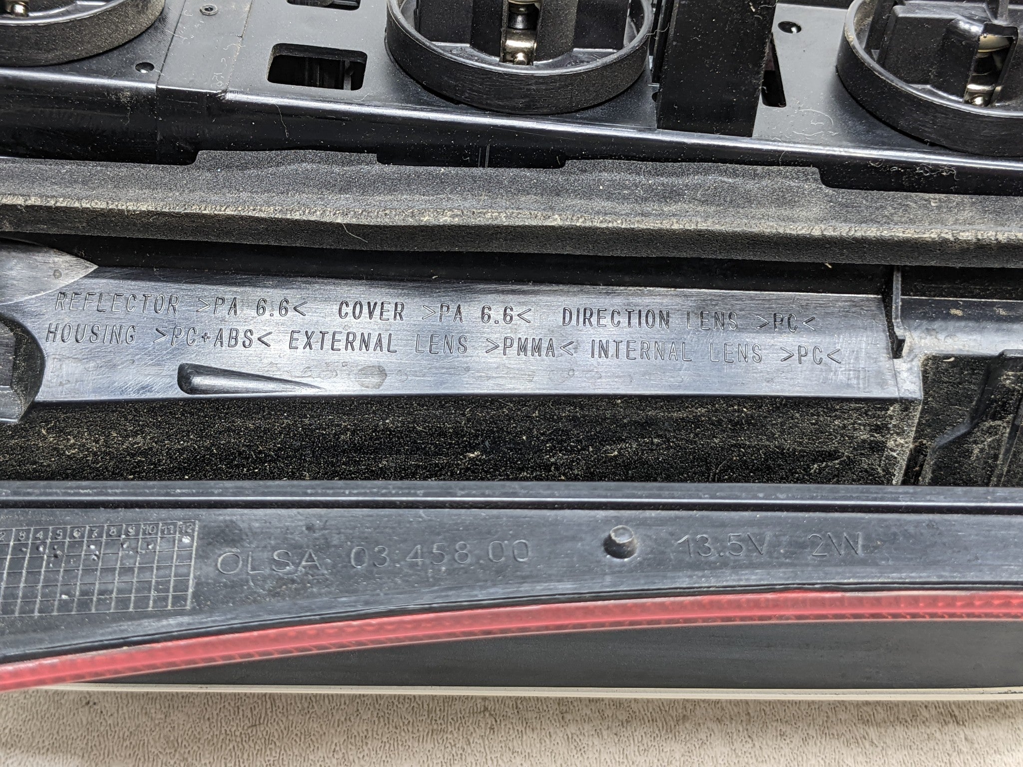 11 - 14 MINI COOPER CLUBMAN OEM TAIL LIGHT ASSEMBLY REAR RIGHT PASSENGER SIDE