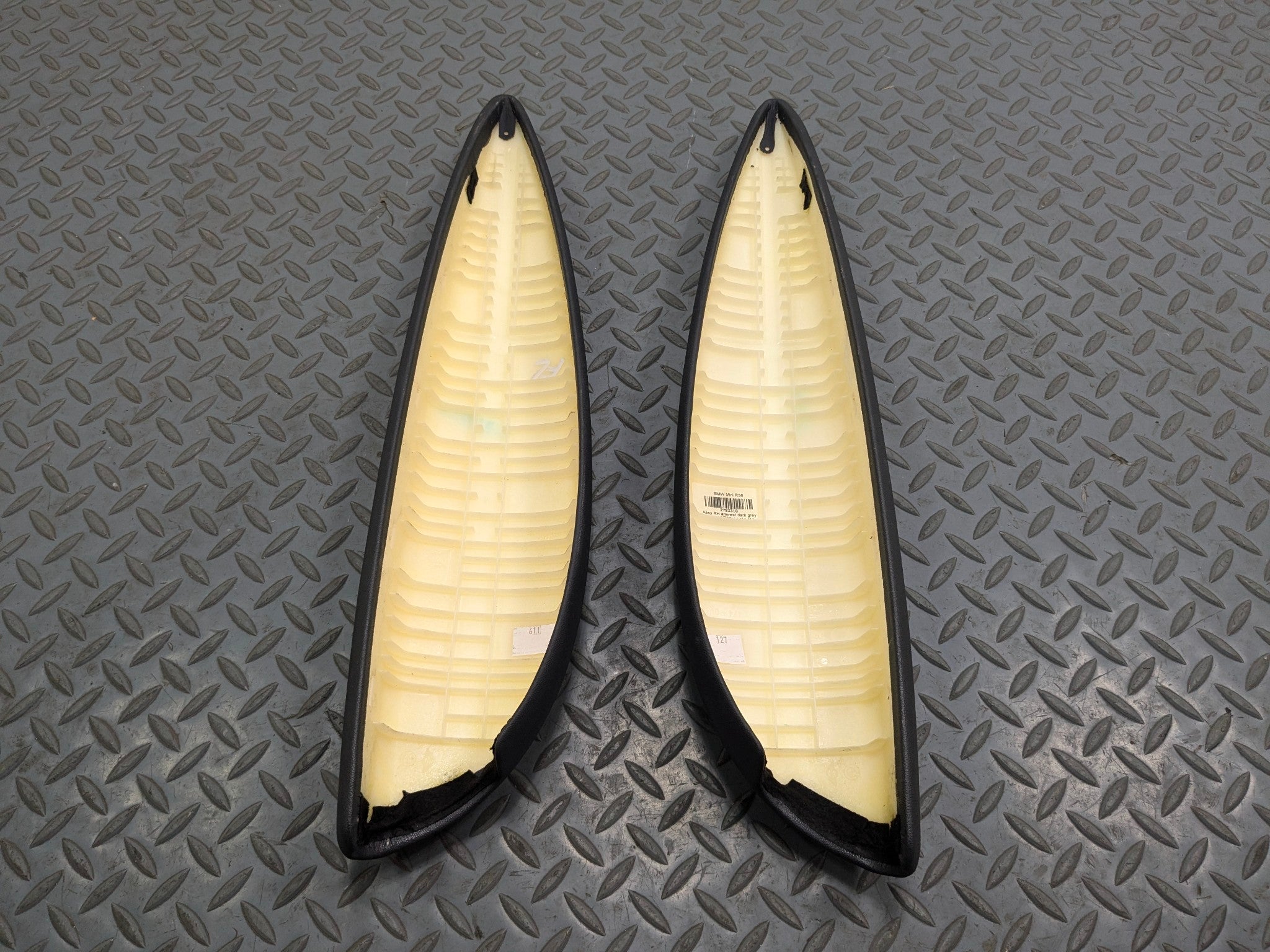 2011 - 2014 MINI COOPER CLUBMAN OEM ARMREST SIDE COVER SET FRONT LEFT AND RIGHT