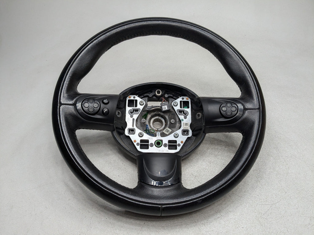 2011 - 2014 MINI COOPER CLUBMAN OEM STEERING WHEEL BLACK LEATHER FRONT LEFT SIDE