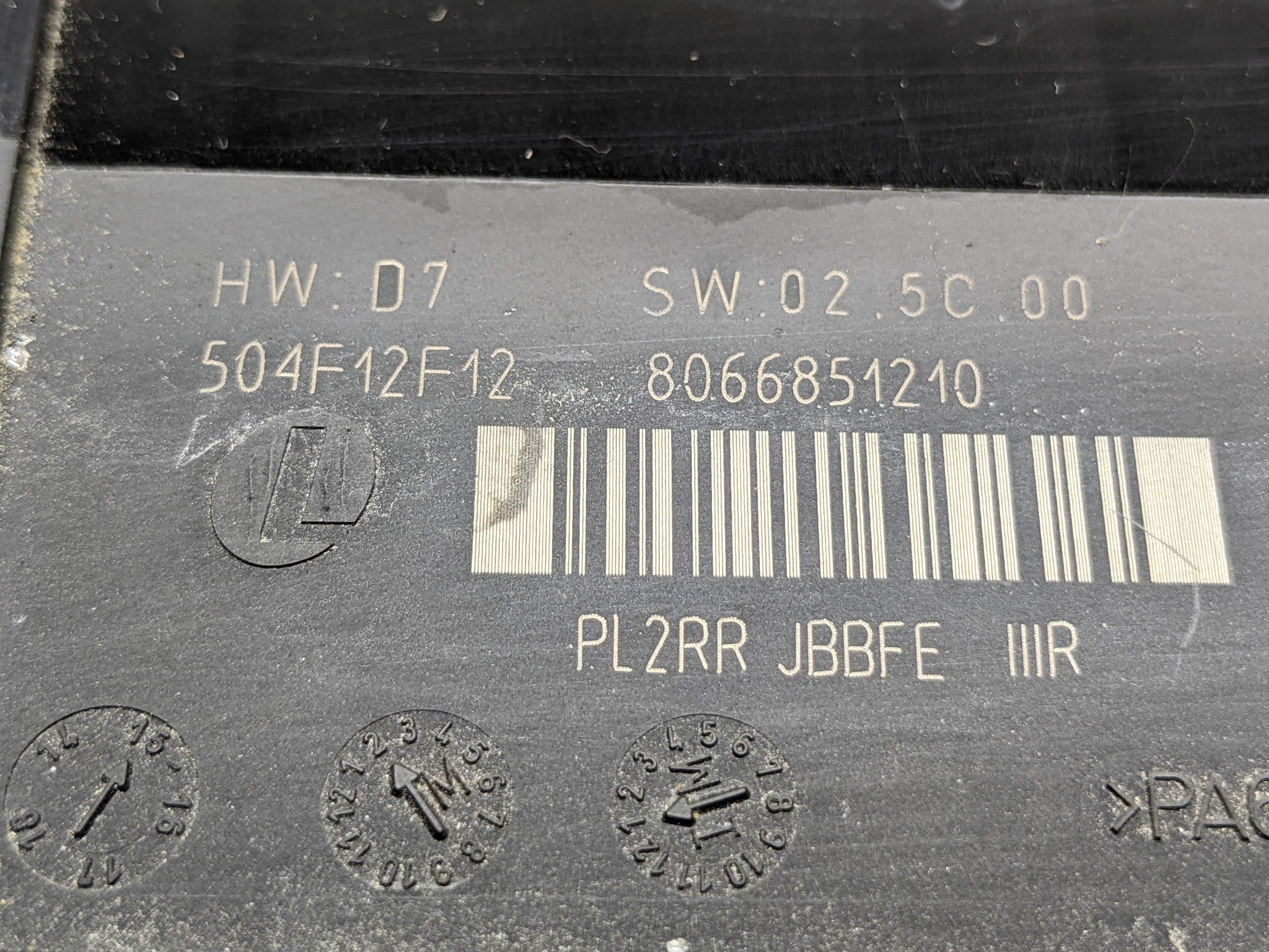 2013 - 2015 BMW X1 OEM PRIMARY BODY CONTROL COMPUTER MODULE UNIT