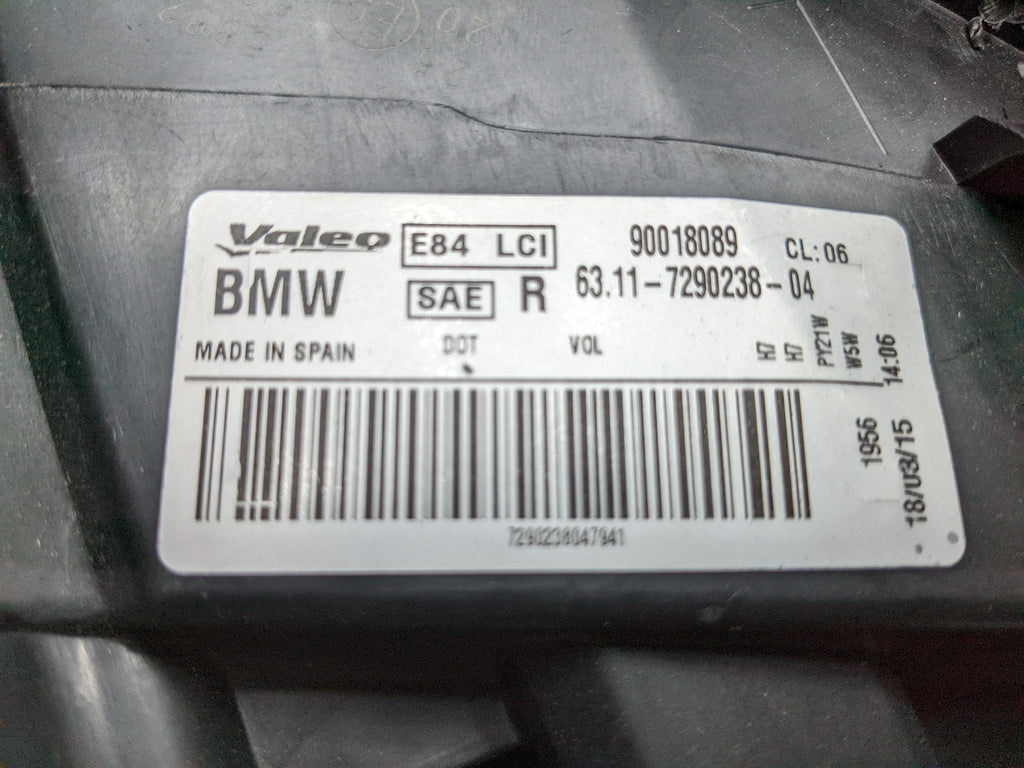 2013 - 2015 BMW X1 OEM XENON HEADLAMP ASSEMBLY FRONT RIGHT PASSENGER SIDE