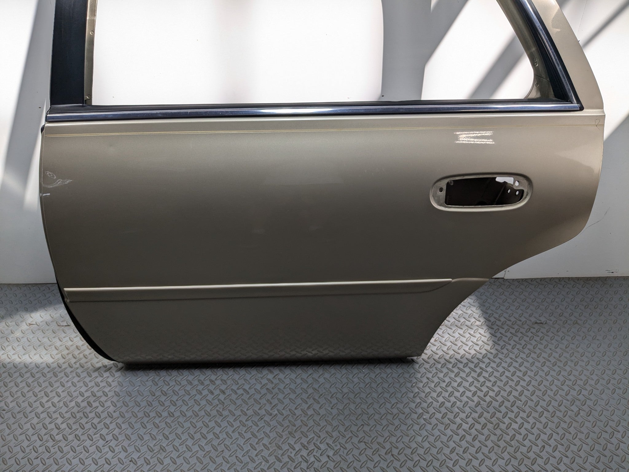 2000 - 2005 CADILLAC DEVILLE OEM DOOR SHELL PANEL LIGHT CASHMERE REAR LEFT SIDE