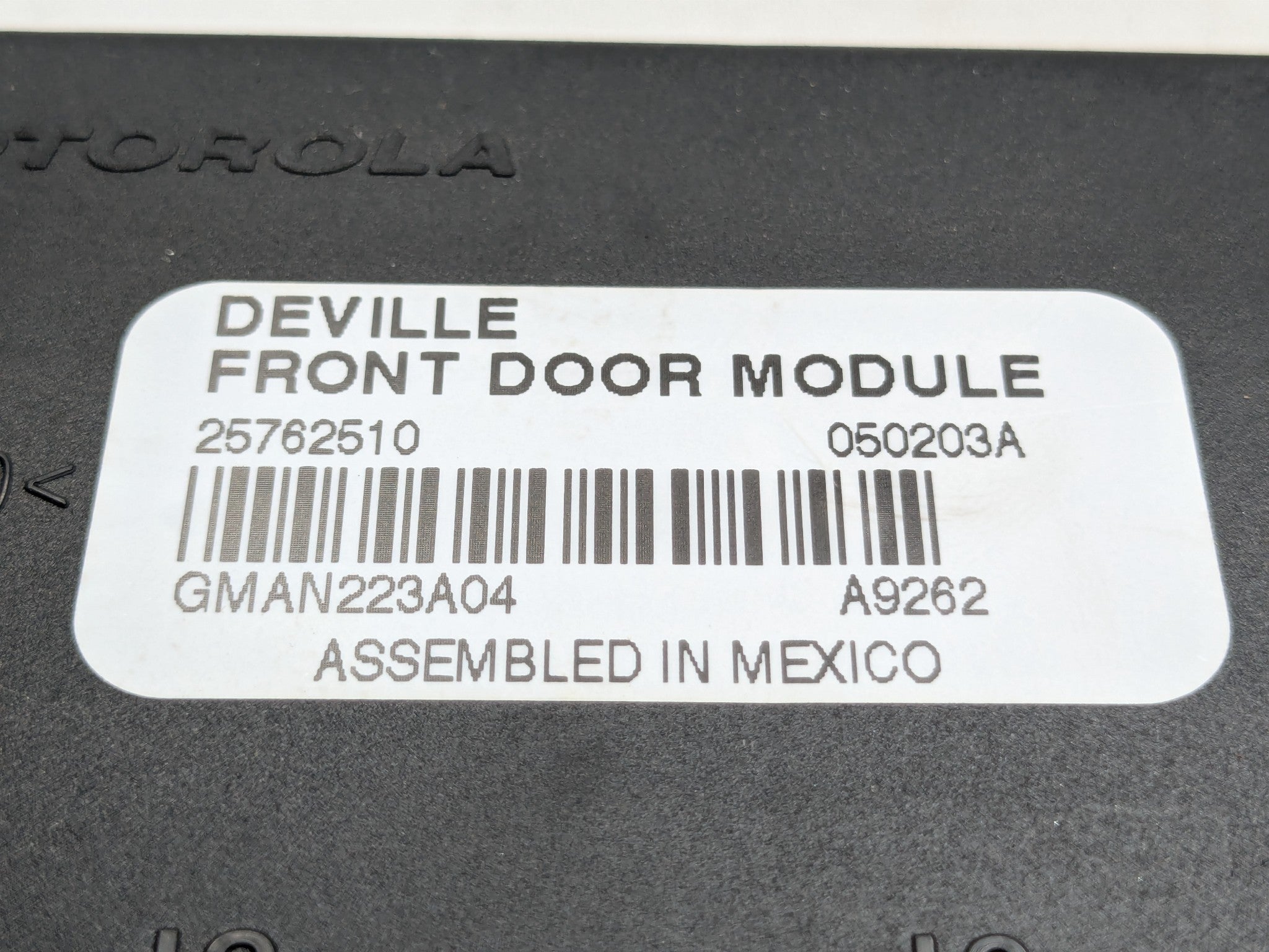 00 - 05 CADILLAC DEVILLE OEM DOOR CONTROL MODULE UNIT FRONT RIGHT PASSENGER SIDE
