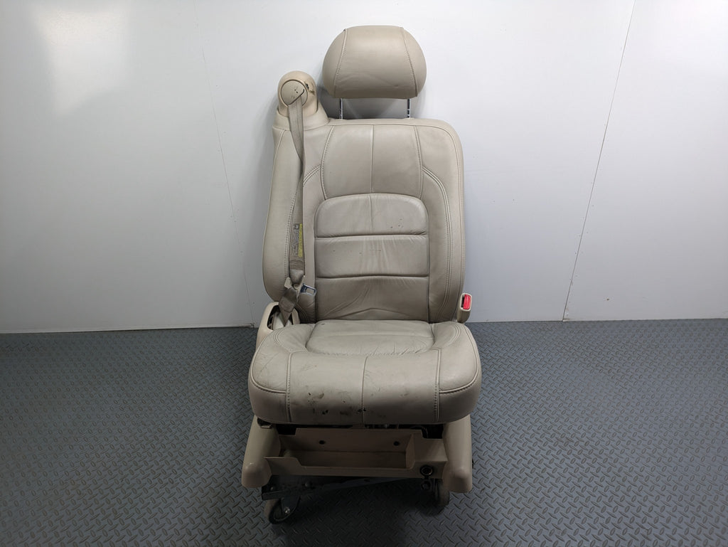 2000 - 2005 CADILLAC DEVILLE OEM SEAT BEIGE LEATHER WITH BUCKLE FRONT RIGHT SIDE