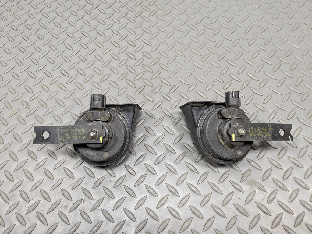 2012 - 2014 HYUNDAI AZERA OEM LOW AND HIGH TONE PITCH NOTE SIGNAL HORN SET OF 2