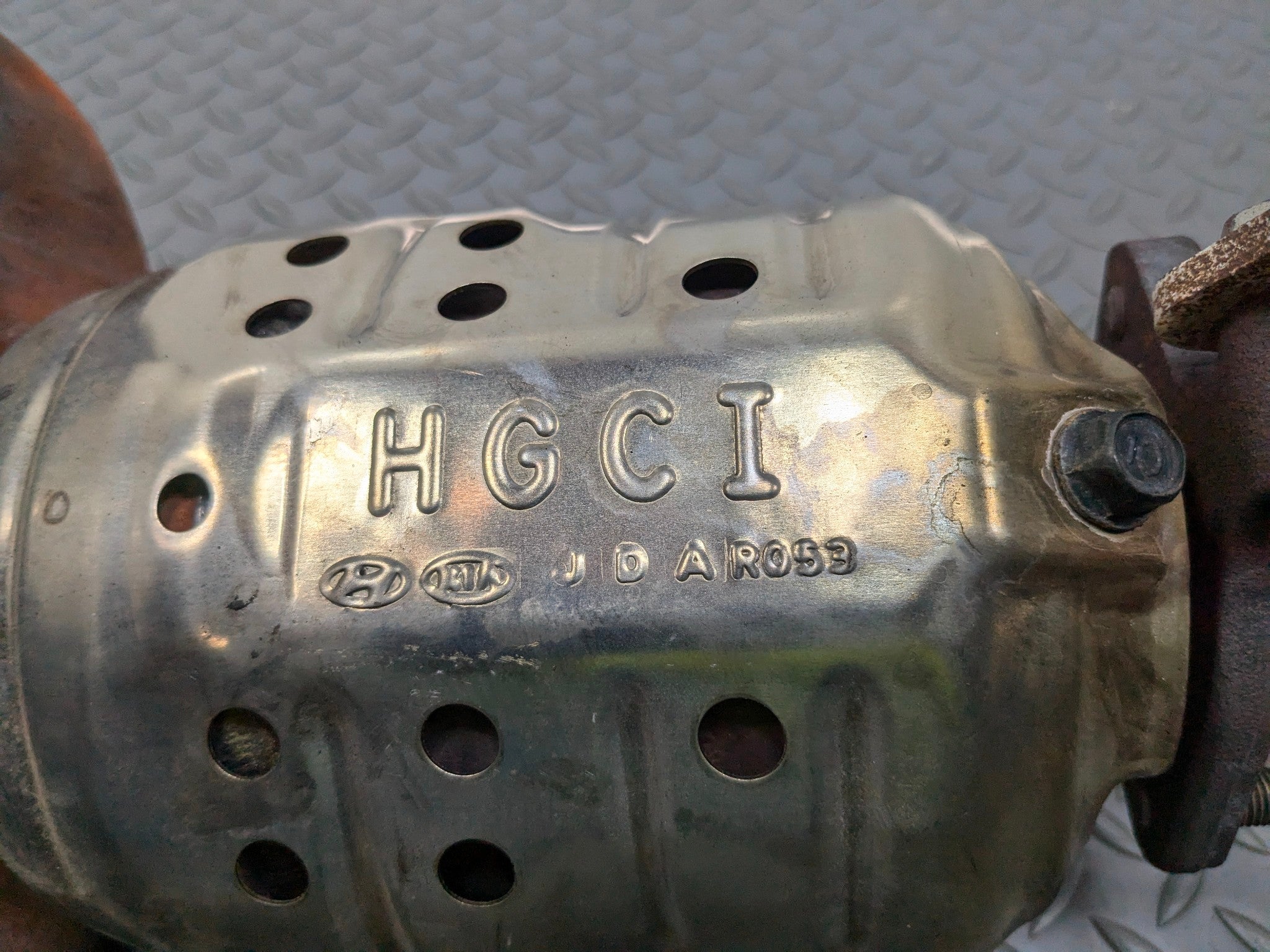 2012 - 2014 HYUNDAI AZERA OEM FRONT EXHAUST MANIFOLD DOWNPIPE ASSEMBLY