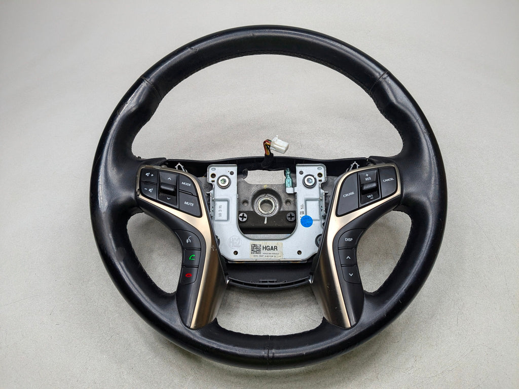 2012 - 2014 HYUNDAI AZERA OEM STEERING WHEEL WITH MULTIFUNCTIONAL CONTROL SWITCH