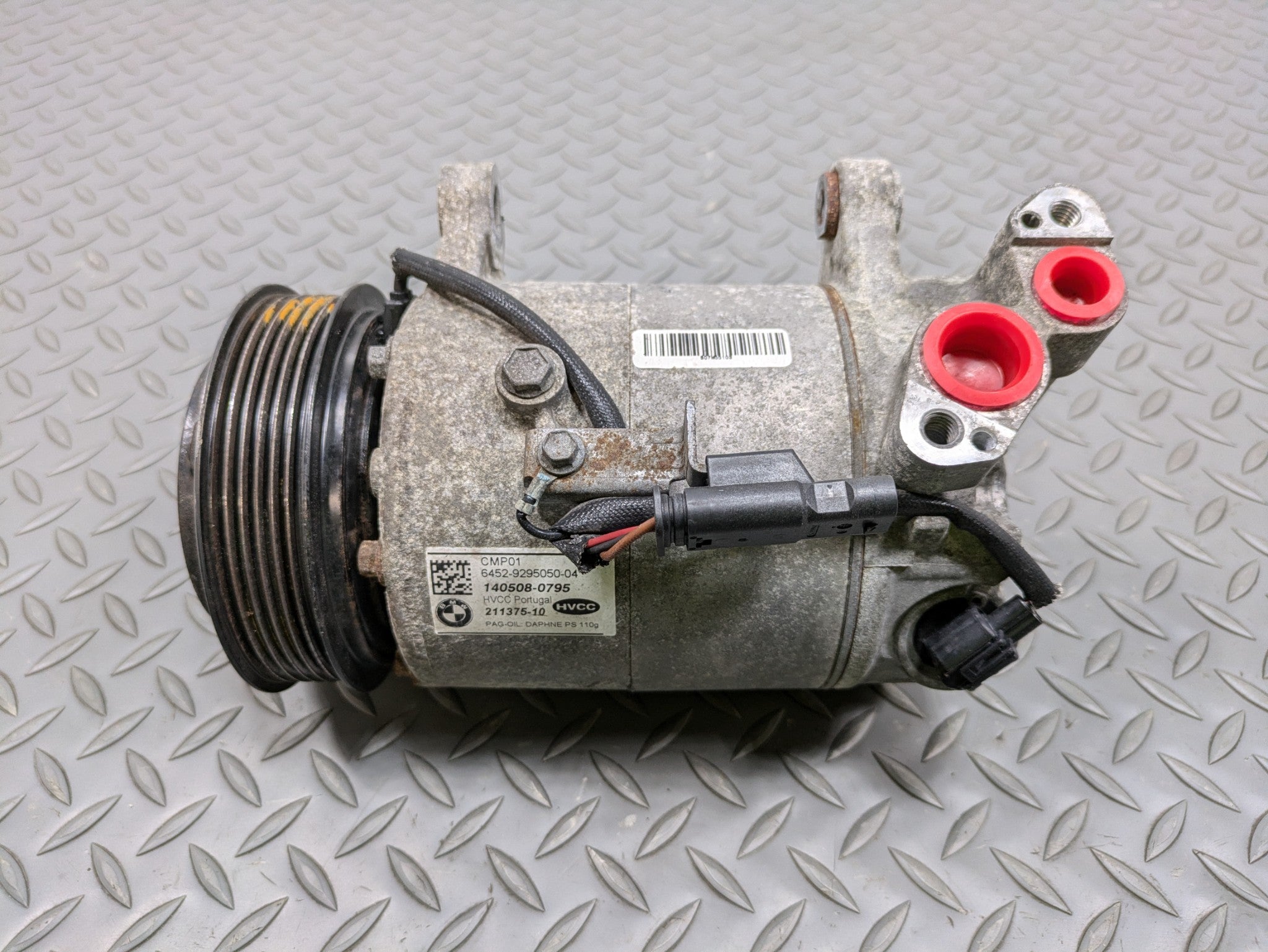2014 - 2017 MINI COOPER OEM AC AIR CONDITIONING COMPRESSOR PUMP UNIT WITH PULLEY