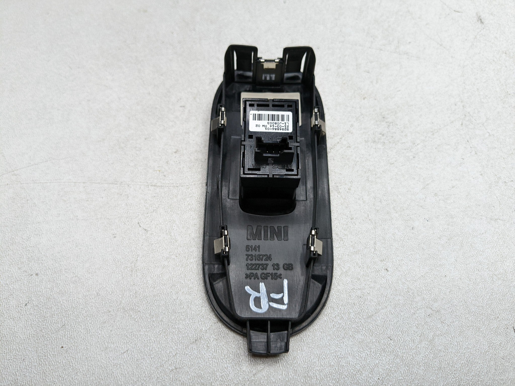 14 - 17 MINI COOPER OEM DOOR SWITCH CONTROL ASSEMBLY FRONT RIGHT PASSENGER SIDE