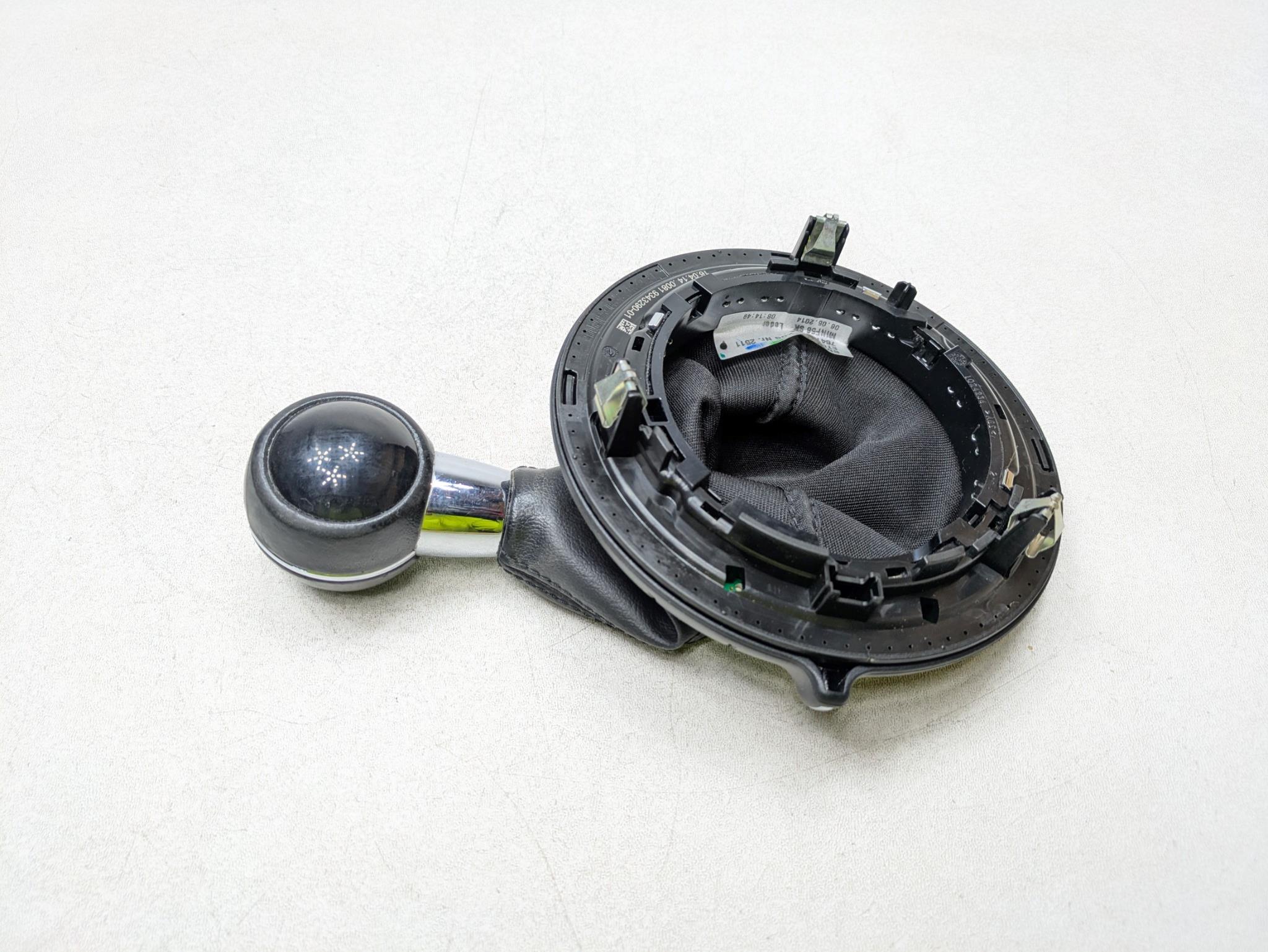 2014 - 2017 MINI COOPER OEM GEAR SHIFTER SELECTOR UPPER COVER KNOB WITH GAITER