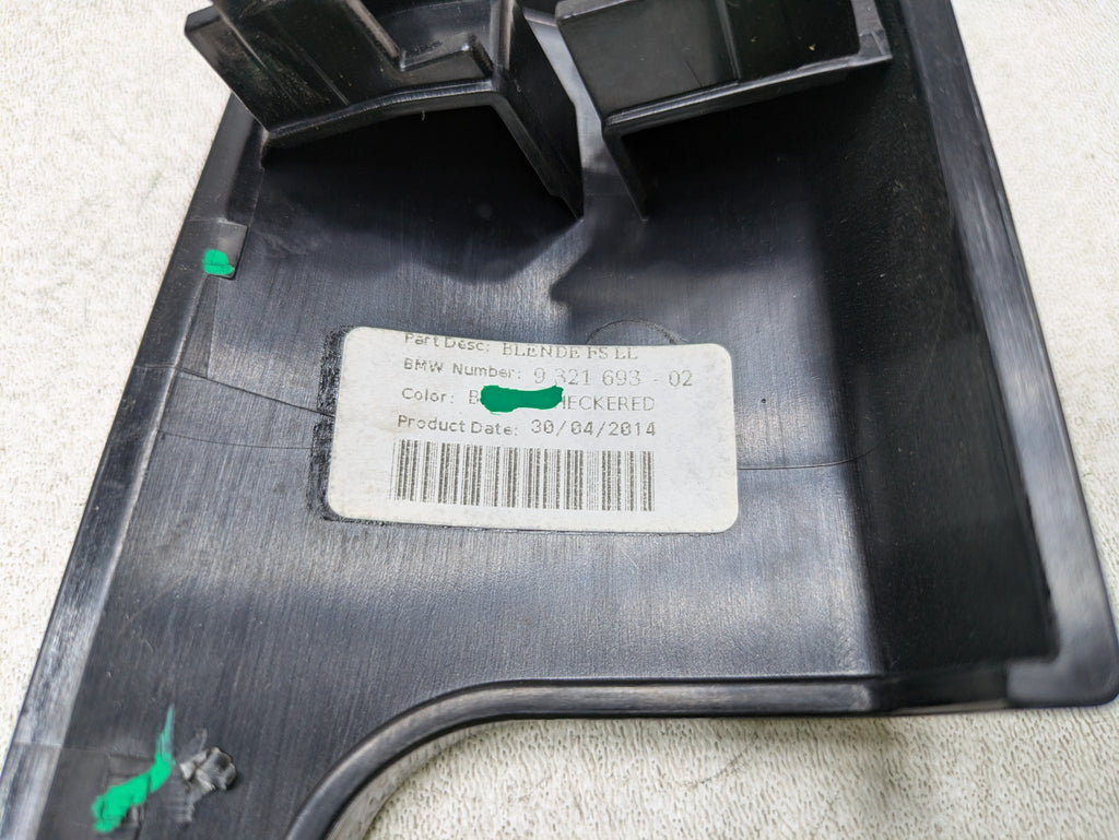 2014 - 2017 MINI COOPER OEM DASHBOARD TRIM BEZEL PANEL BLACK FRONT SIDE