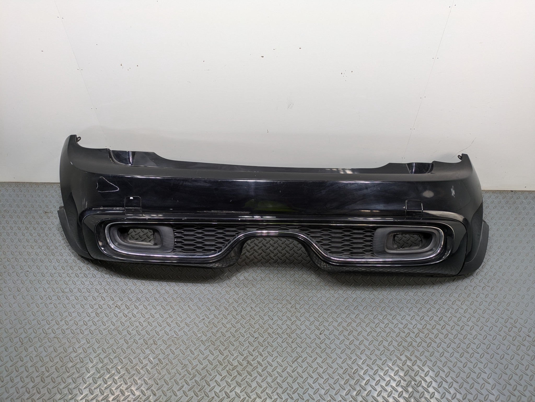 14 - 17 MINI COOPER OEM REAR BUMPER COVER PANEL ASSEMBLY ABSOLUTE BLACK METALLIC