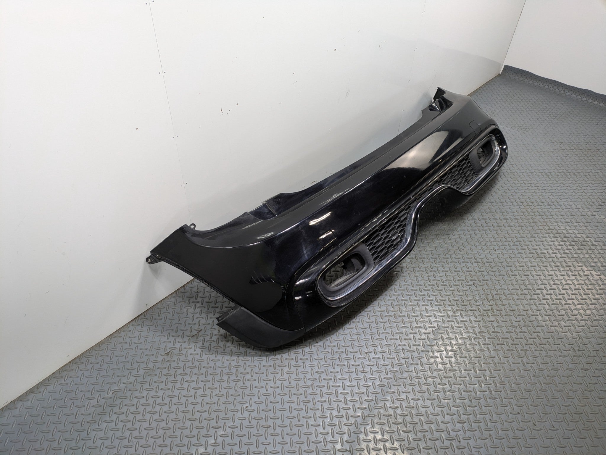 14 - 17 MINI COOPER OEM REAR BUMPER COVER PANEL ASSEMBLY ABSOLUTE BLACK METALLIC