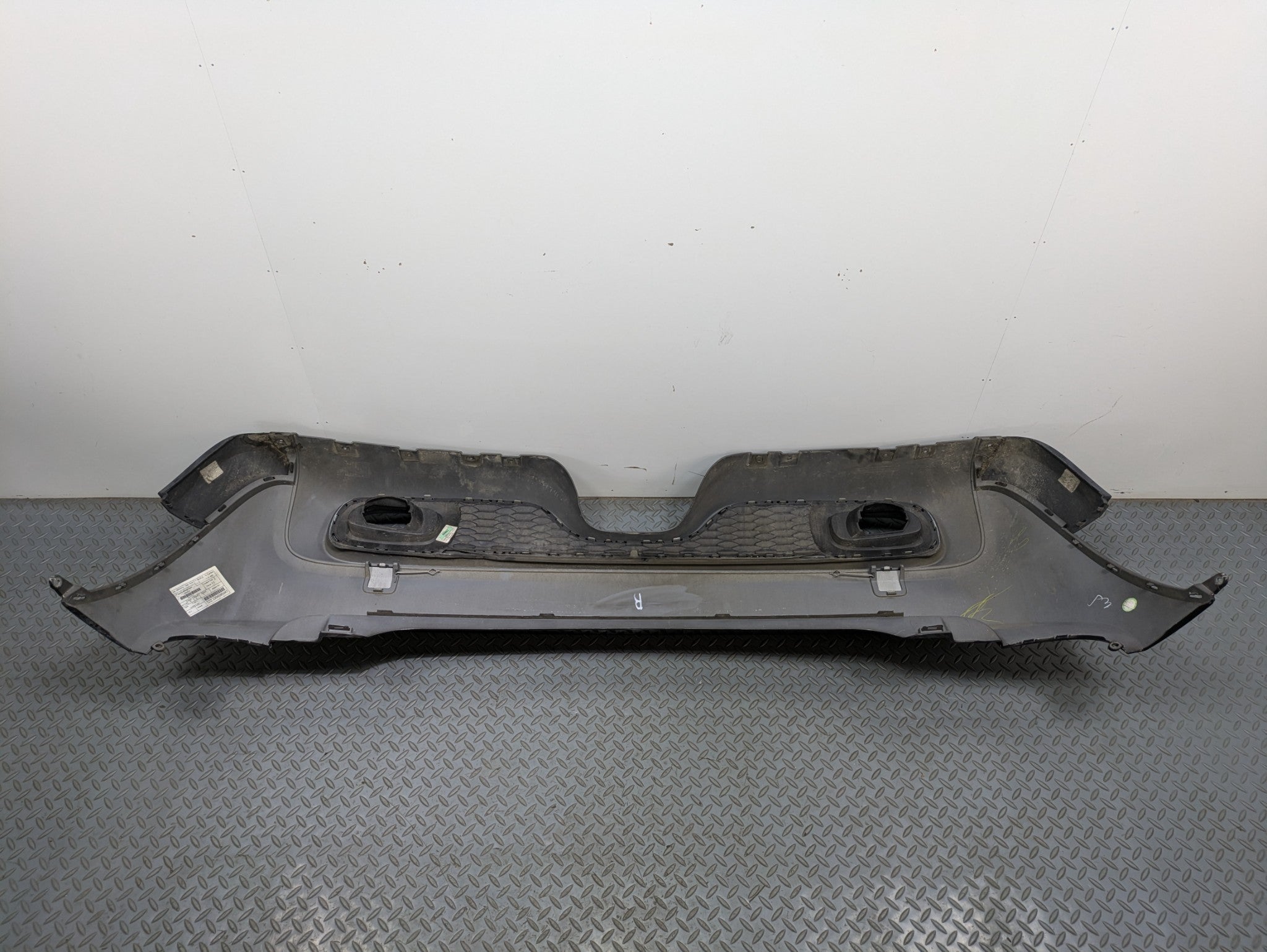 14 - 17 MINI COOPER OEM REAR BUMPER COVER PANEL ASSEMBLY ABSOLUTE BLACK METALLIC