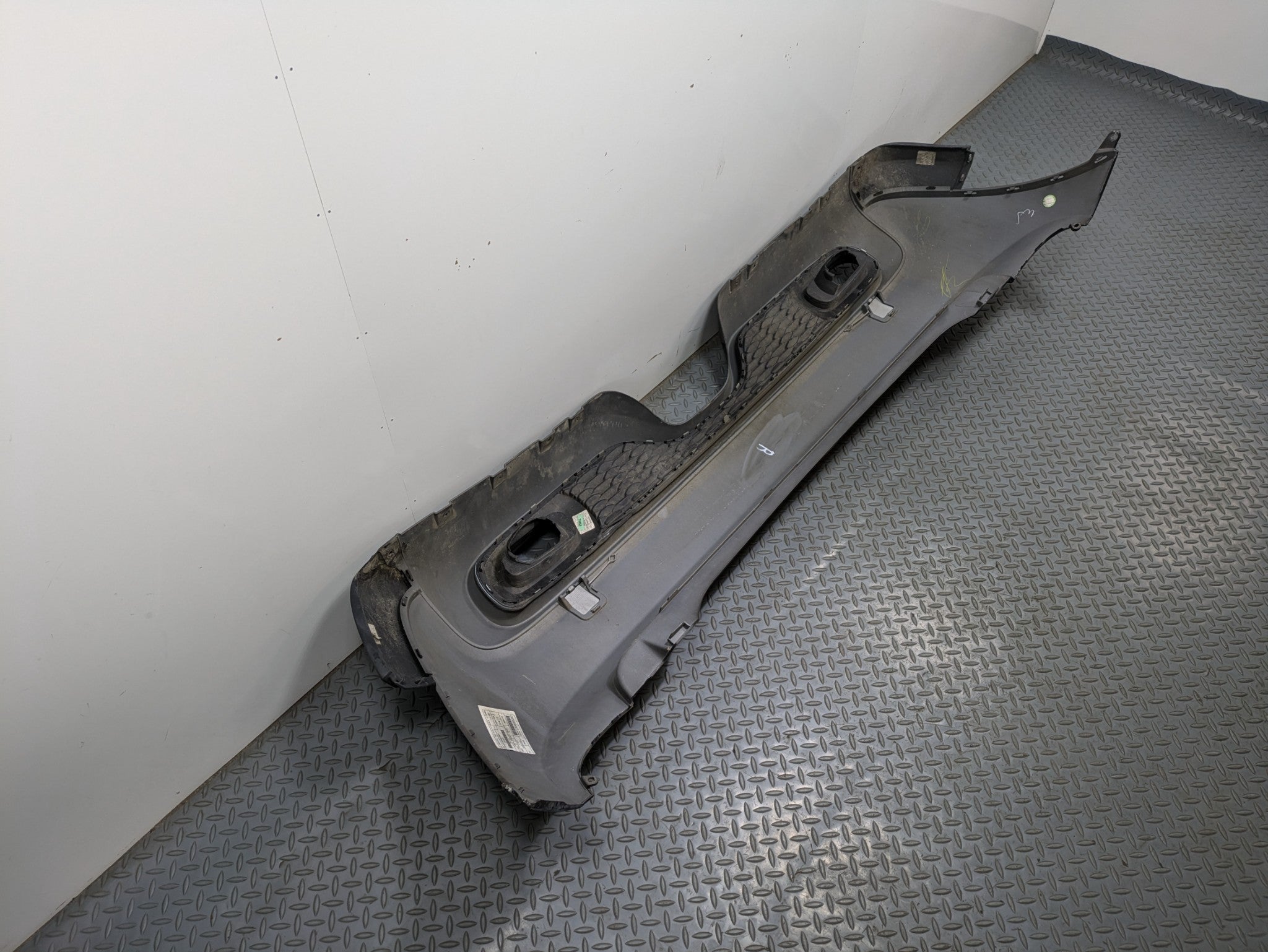 14 - 17 MINI COOPER OEM REAR BUMPER COVER PANEL ASSEMBLY ABSOLUTE BLACK METALLIC