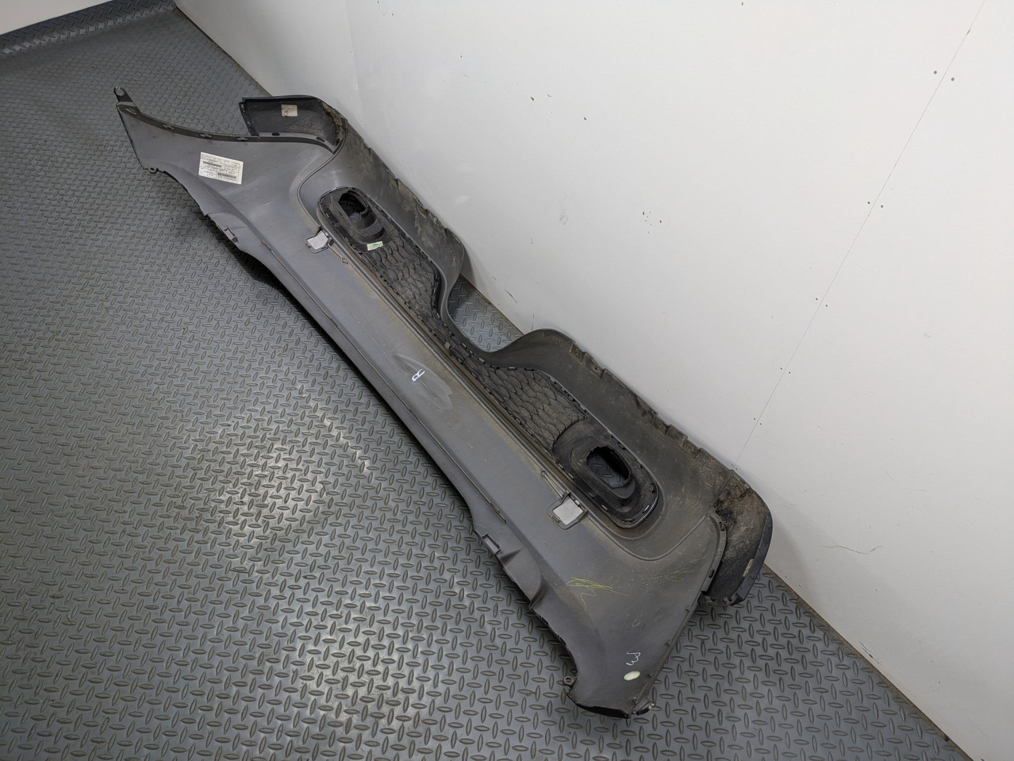 14 - 17 MINI COOPER OEM REAR BUMPER COVER PANEL ASSEMBLY ABSOLUTE BLACK METALLIC