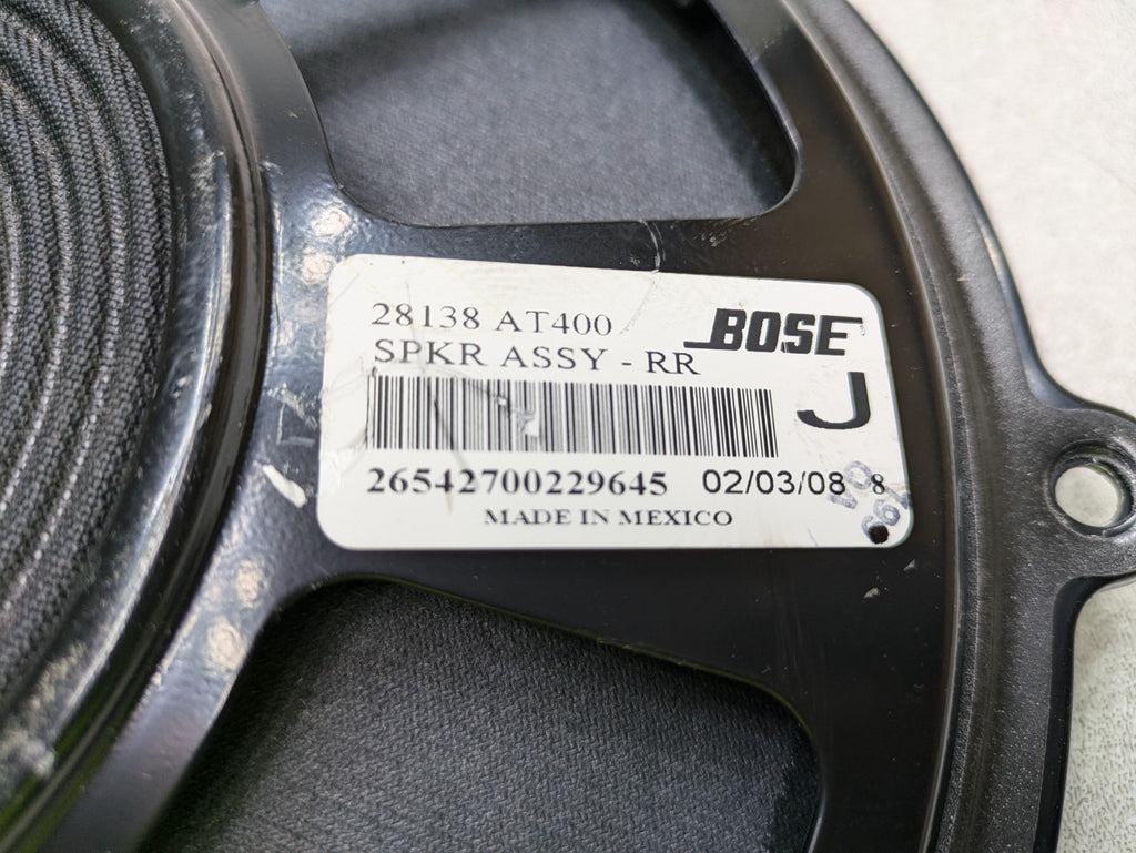 2006 - 2010 INFINITI M35 OEM SPEAKER SUBWOOFER DECK BOSE AUDIO REAR