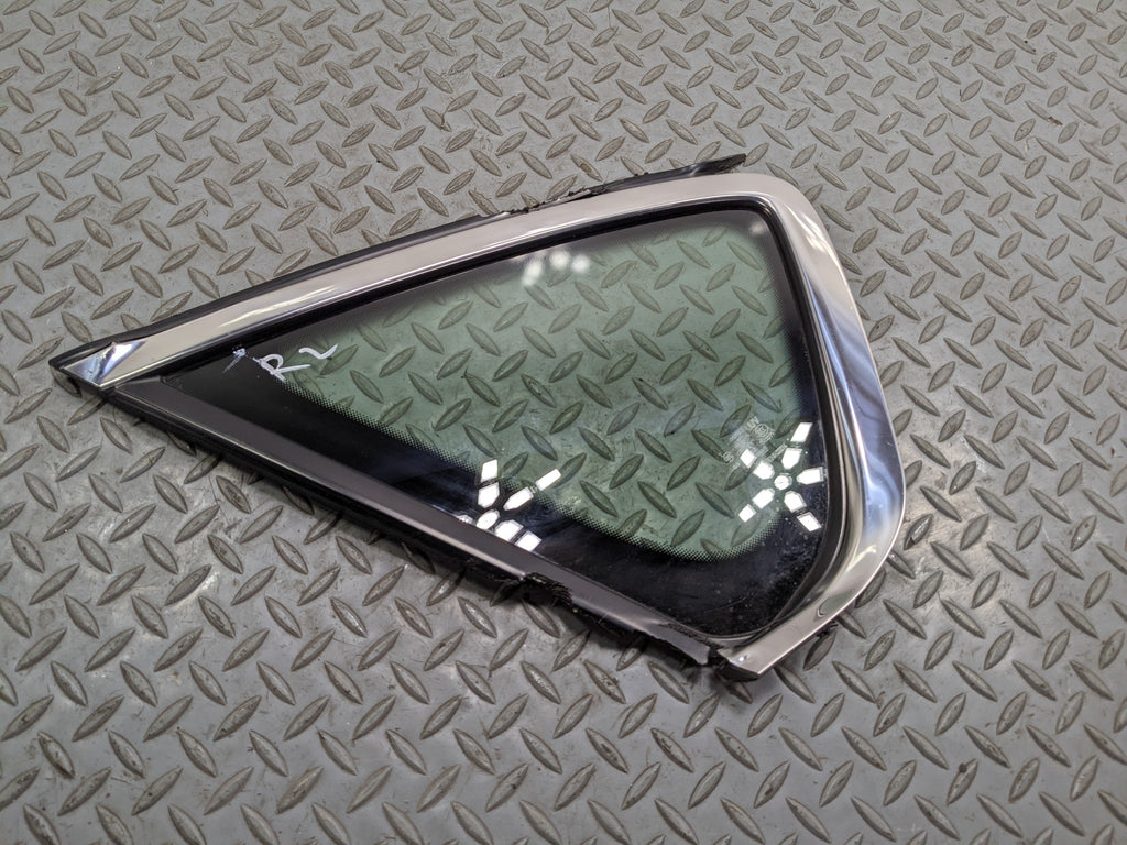 06 - 10 INFINITI M35 OEM QUARTER GLASS WITH CHROME STRIP REAR LEFT DRIVER SIDE