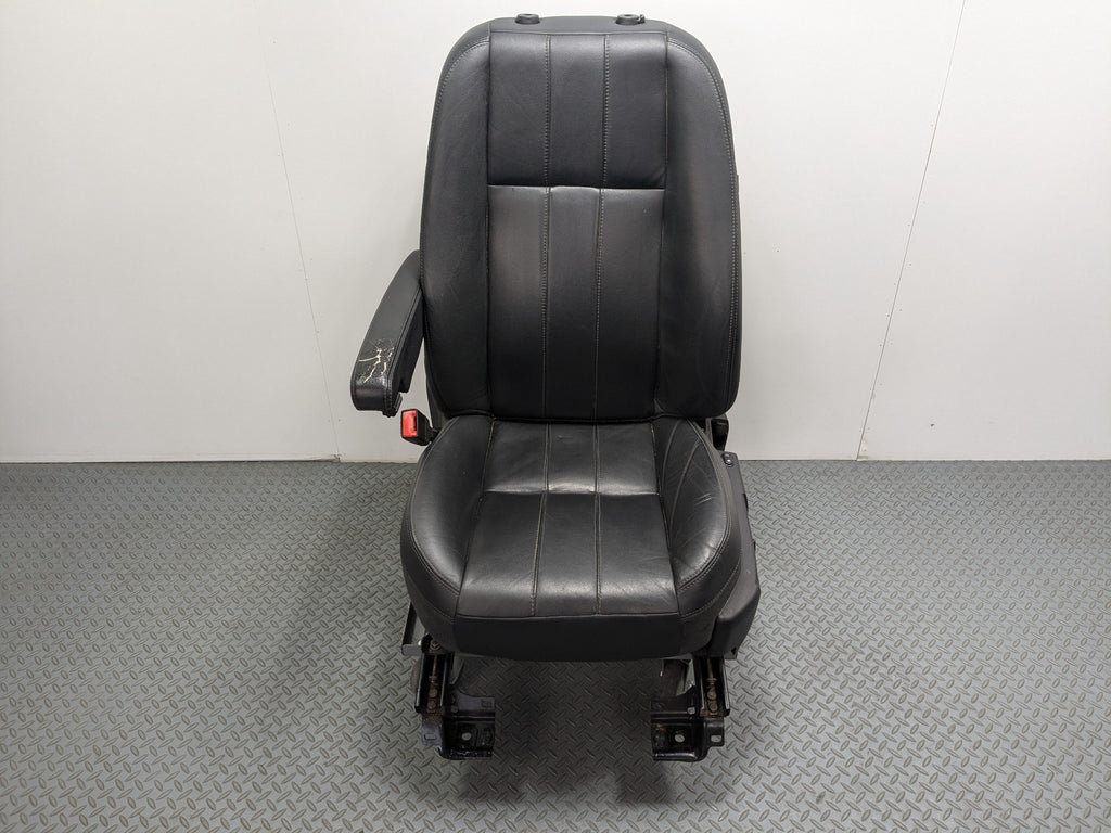 2008 - 2015 LAND ROVER LR2 OEM SEAT BLACK LEATHER WITH BUCKLE FRONT LEFT SIDE