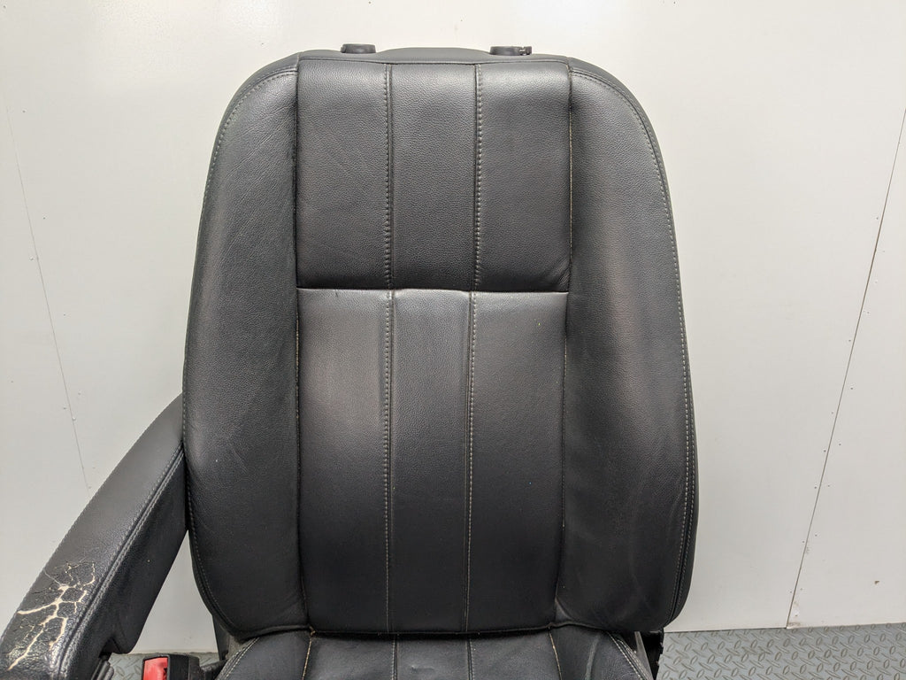 2008 - 2015 LAND ROVER LR2 OEM SEAT BLACK LEATHER WITH BUCKLE FRONT LEFT SIDE