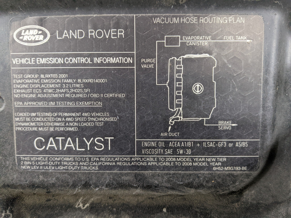 08-15 LAND ROVER LR2 OEM FRONT HOOD BONNET SHELL PANEL SANTORINI BLACK METALLIC