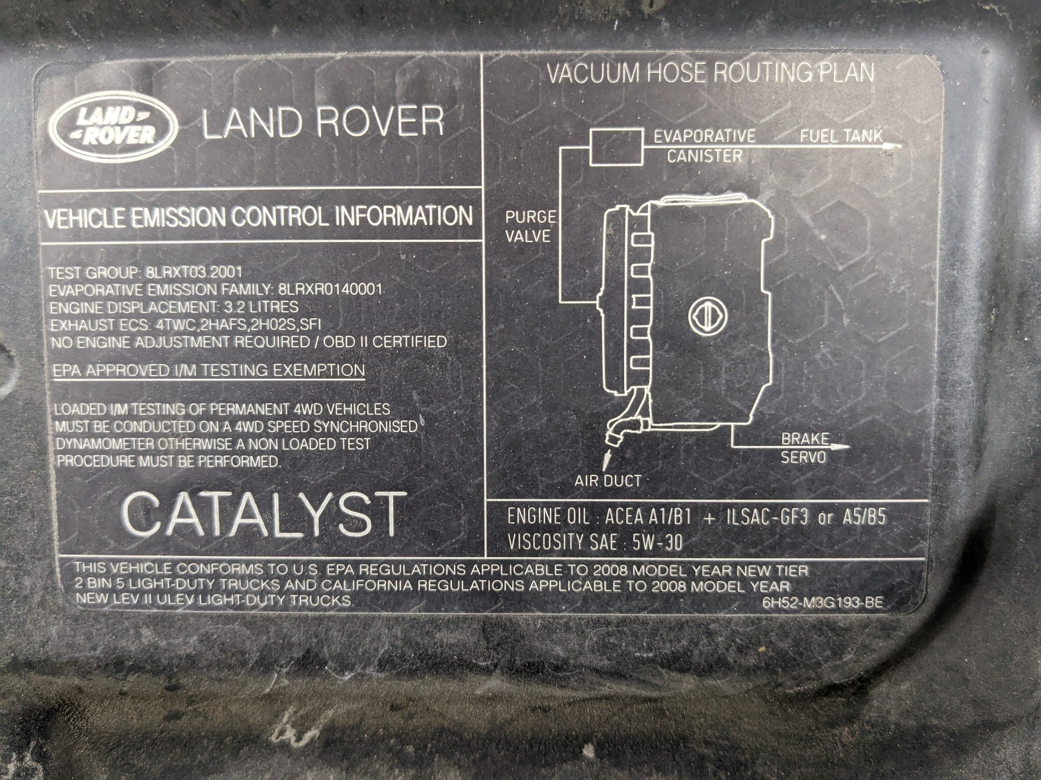 08-15 LAND ROVER LR2 OEM FRONT HOOD BONNET SHELL PANEL SANTORINI BLACK METALLIC