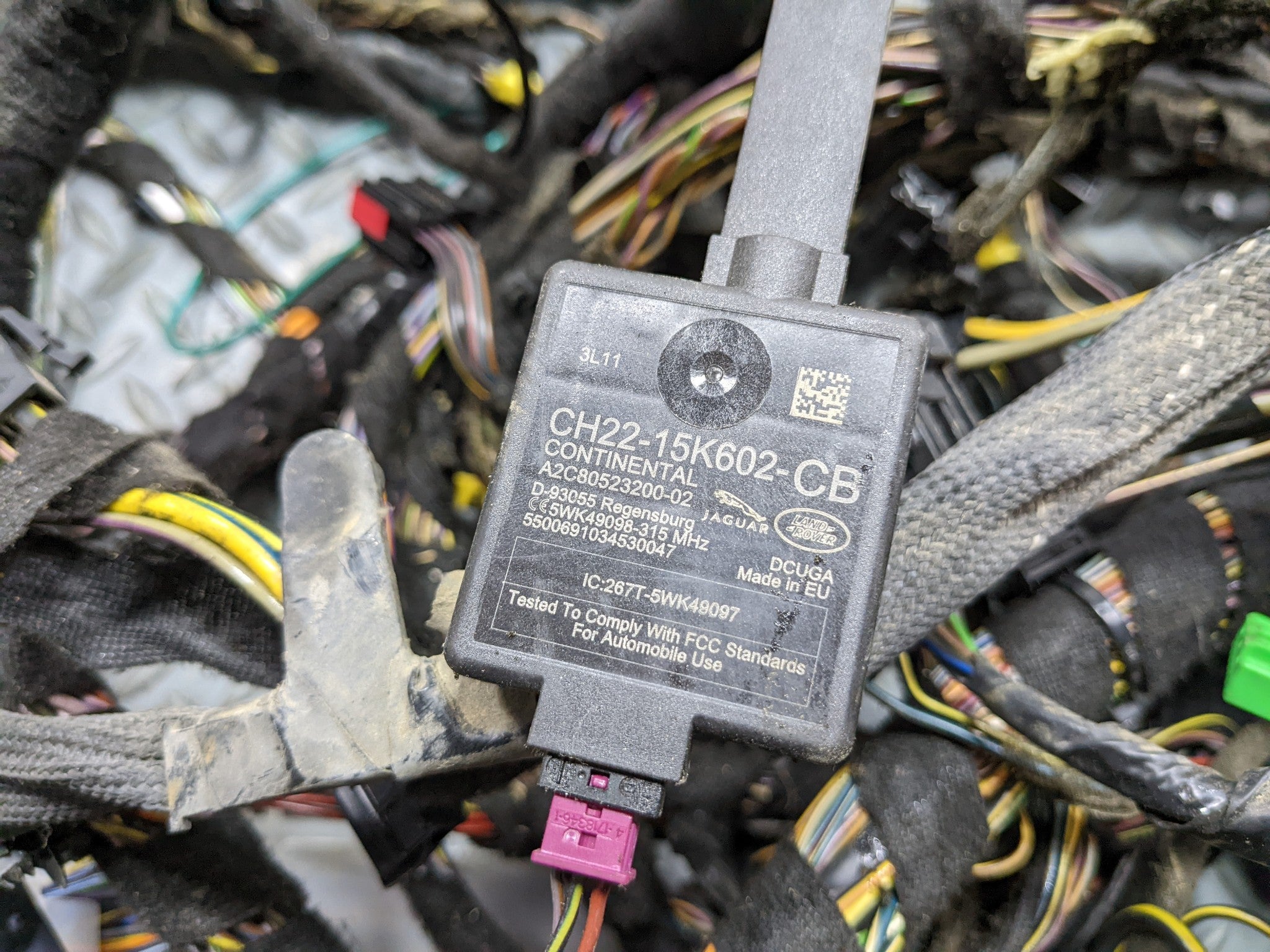 2008 - 2015 LAND ROVER LR2 OEM INTERIOR BODY WIRE HARNESS CABLE AND CONNECTOR