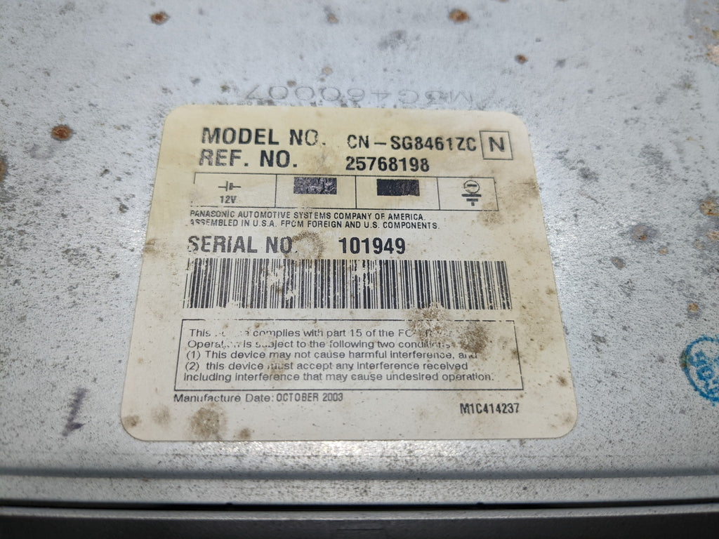 04 - 09 CADILLAC SRX OEM AUDIO VISUAL EQUIPMENT DVD PLAYER ENTERTAINMENT SYSTEM