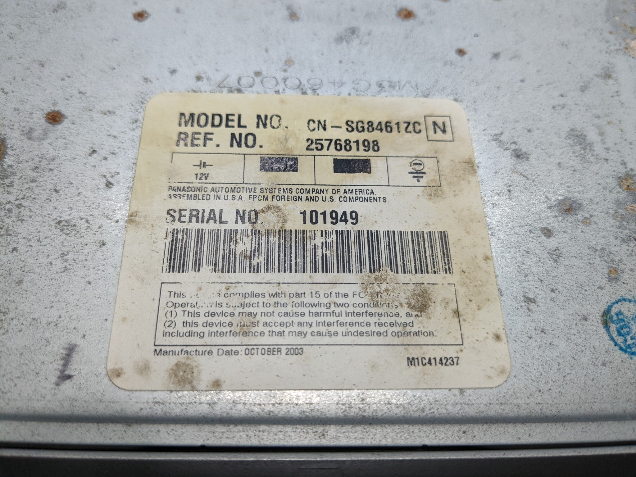 04 - 09 CADILLAC SRX OEM AUDIO VISUAL EQUIPMENT DVD PLAYER ENTERTAINMENT SYSTEM