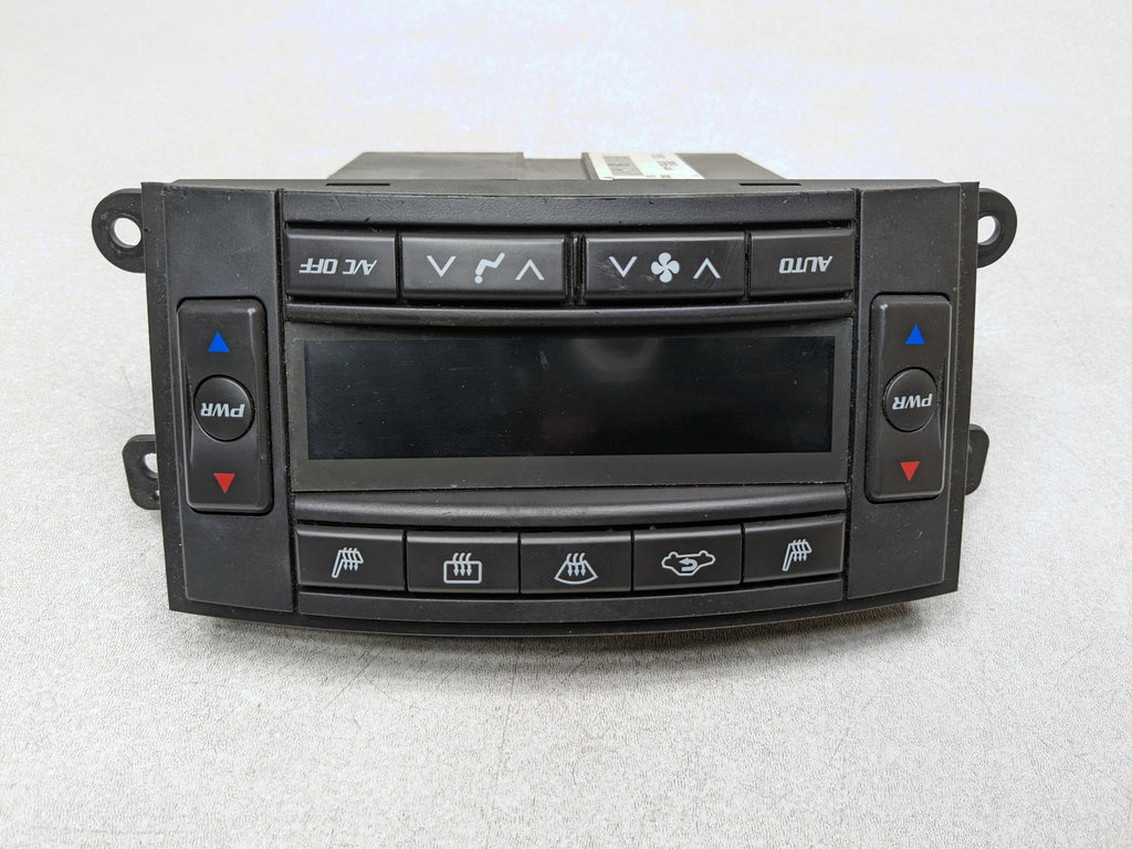 2004 - 2009 CADILLAC SRX OEM HEATER AC CONTROL PANEL SWITCH ASSEMBLY FRONT BLACK
