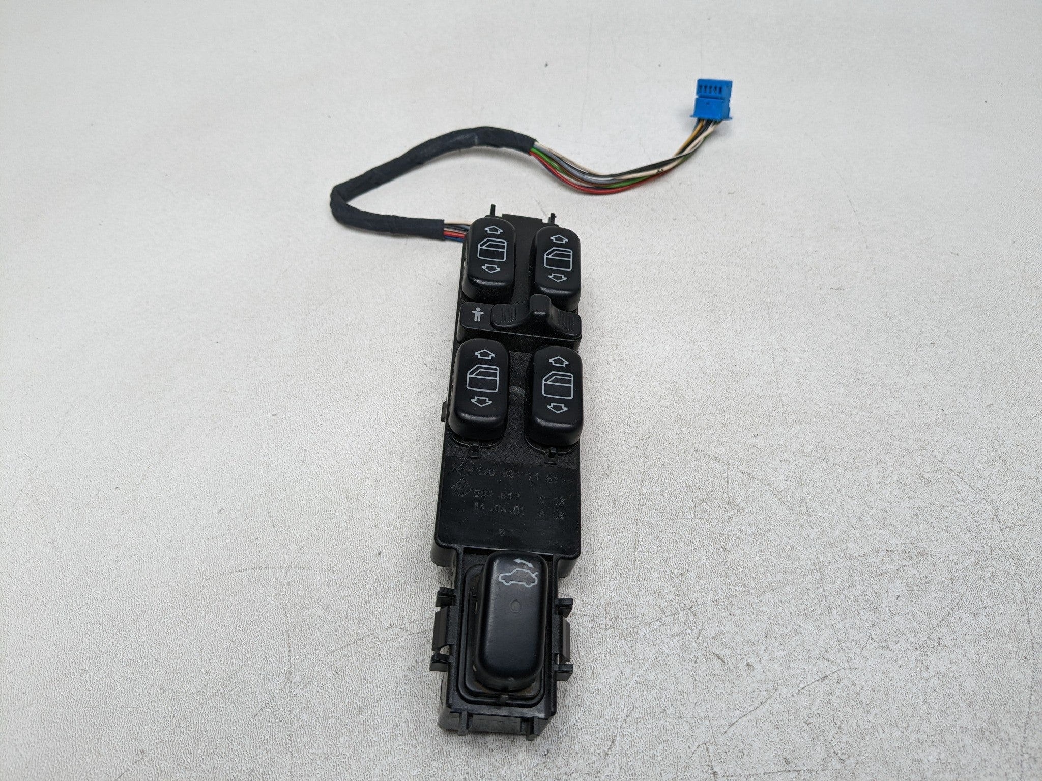97-05 MERCEDES-BENZ S500 OEM DOOR SWITCH CONTROL ASSEMBLY FRONT LEFT DRIVER SIDE