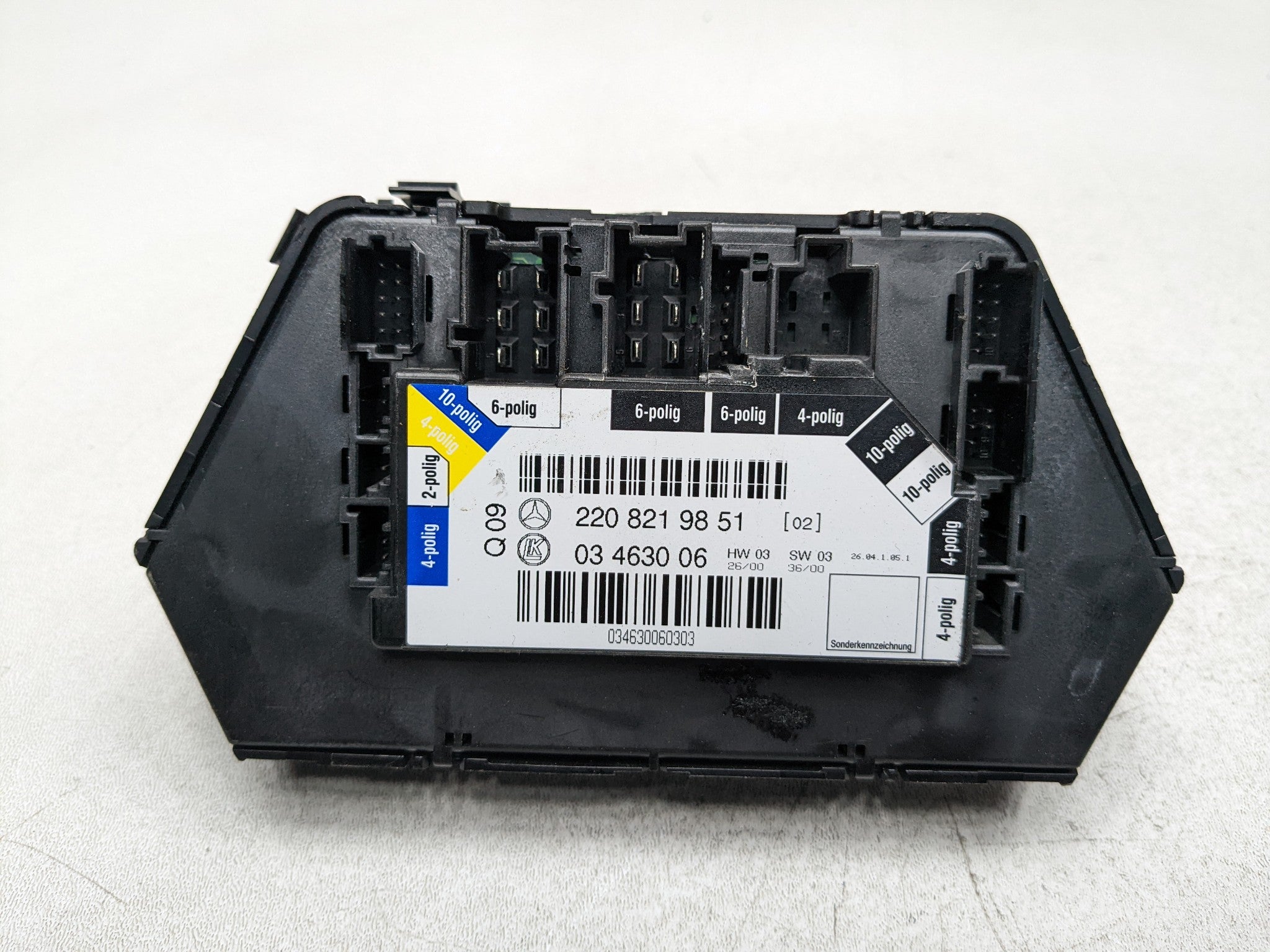 97 - 05 MERCEDES-BENZ S500 OEM SEAT CONTROL SWITCH FRONT RIGHT PASSENGER SIDE