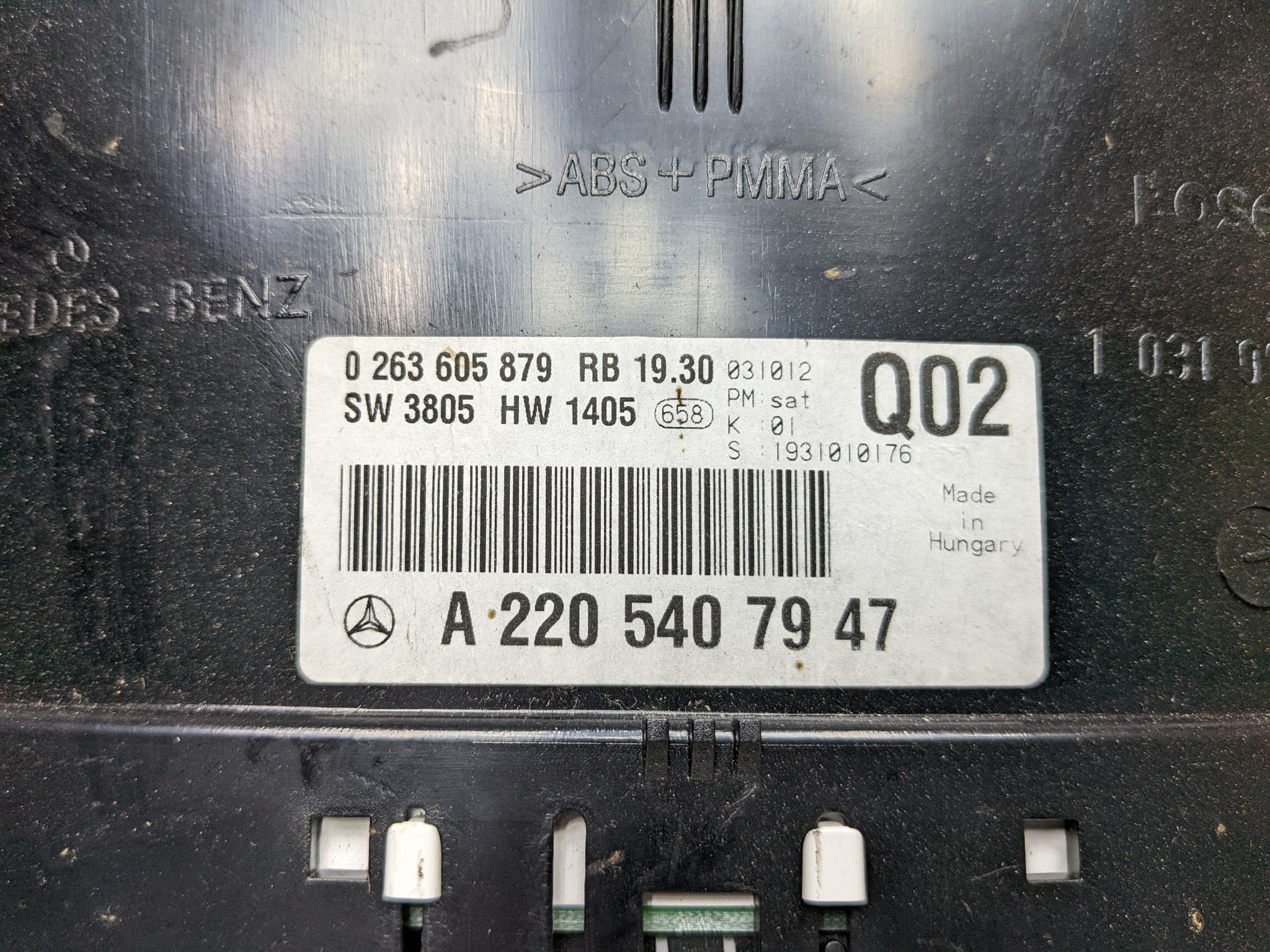 97 - 05 MERCEDES-BENZ S500 OEM SPEEDOMETER DASH PANEL INSTRUMENT CLUSTER GAUGES