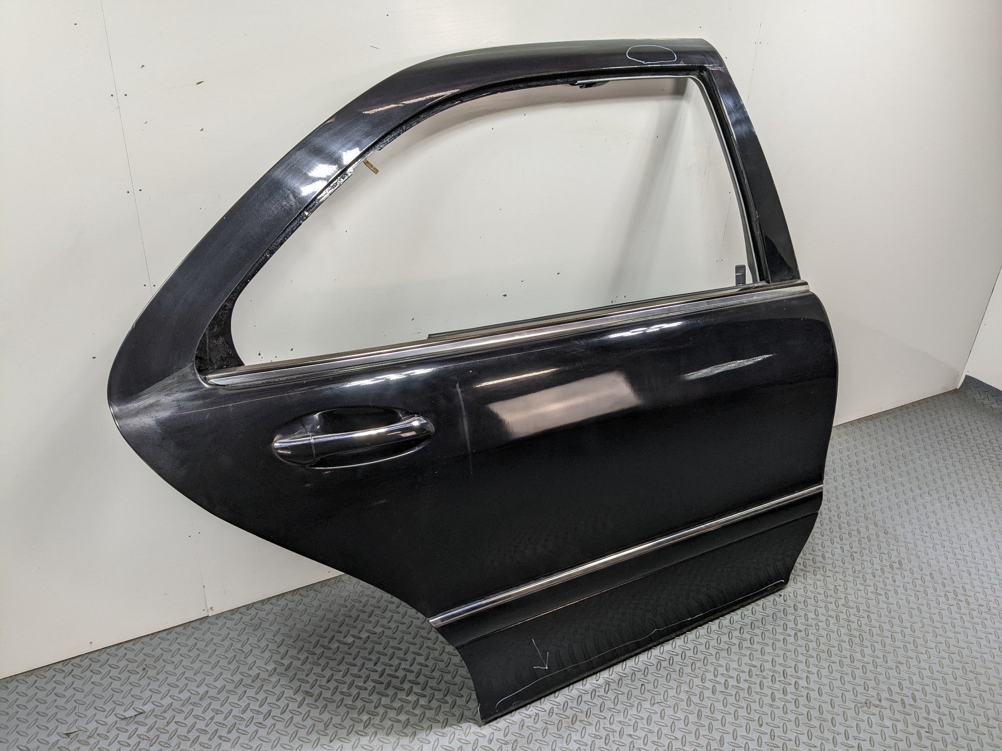 97 - 05 MERCEDES-BENZ S500 OEM DOOR SHELL PANEL BLACK REAR RIGHT PASSENGER SIDE