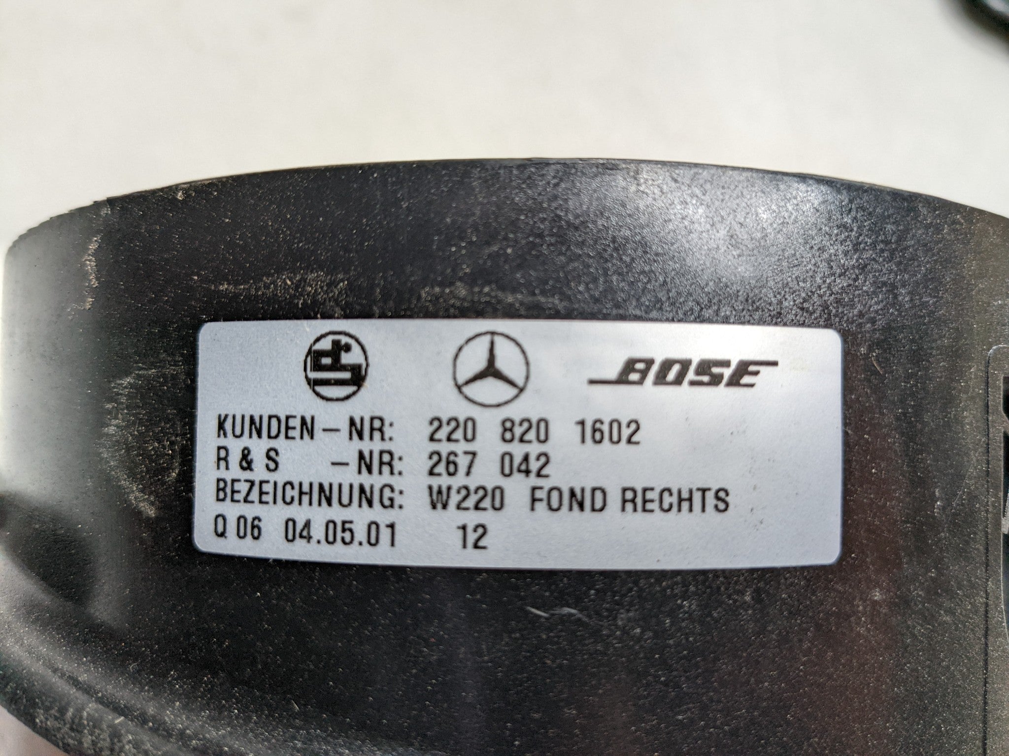 1997 - 2005 MERCEDES-BENZ S500 OEM SPEAKER SET AUDIO SOUND SYSTEM FRONT AND REAR