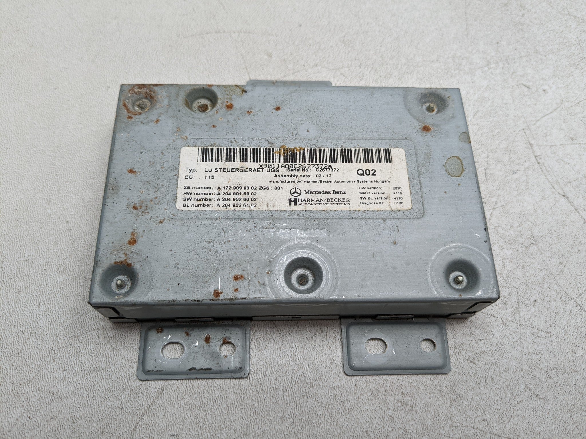 2012 - 2018 MERCEDES-BENZ CLS550 OEM COMMUNICATION INTERFACE CONTROL MODULE UNIT