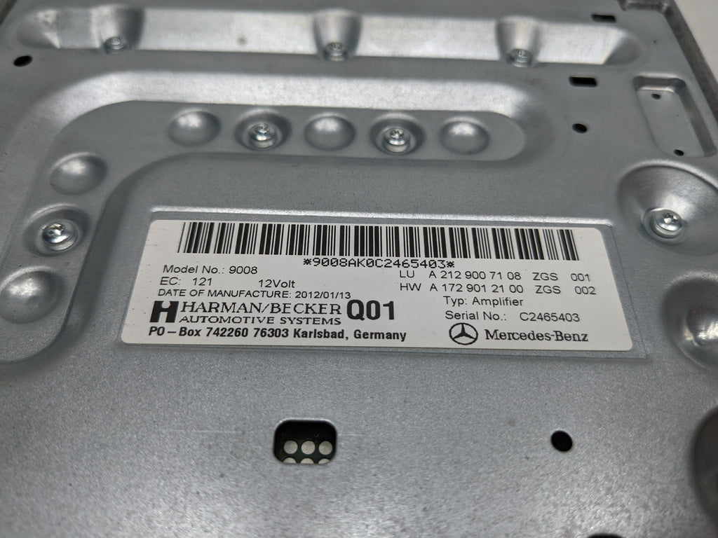 2012 - 2018 MERCEDES-BENZ CLS550 OEM HARMAN BECKER RADIO AUDIO AMPLIFIER UNIT
