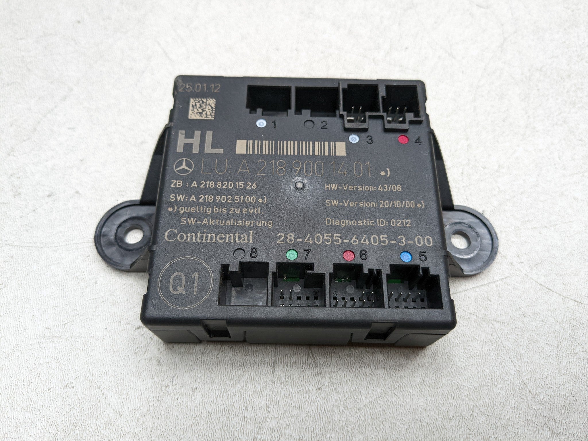 2012 - 2018 MERCEDES-BENZ CLS550 OEM DOOR CONTROL MODULE REAR LEFT DRIVER SIDE