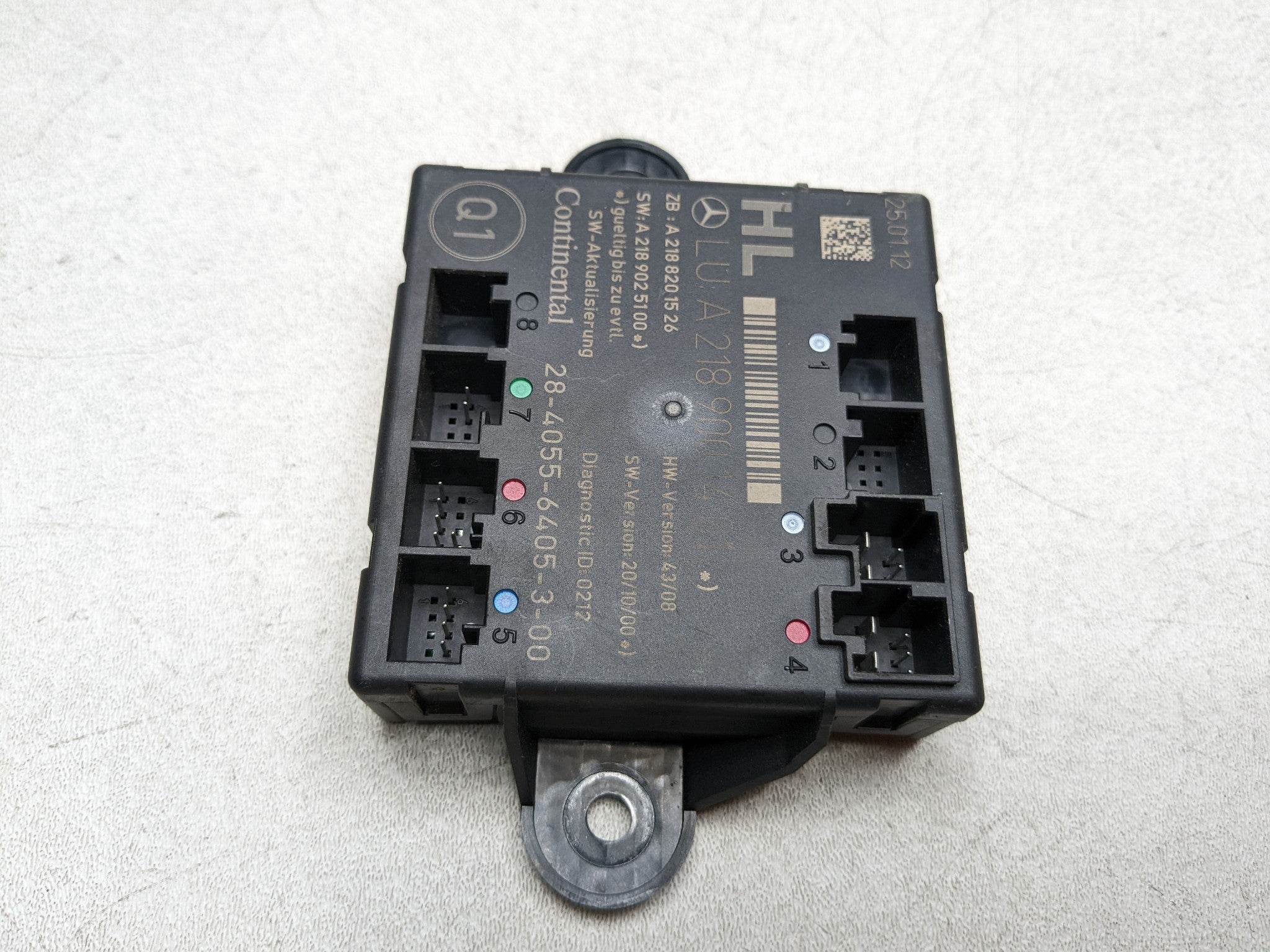 2012 - 2018 MERCEDES-BENZ CLS550 OEM DOOR CONTROL MODULE REAR LEFT DRIVER SIDE