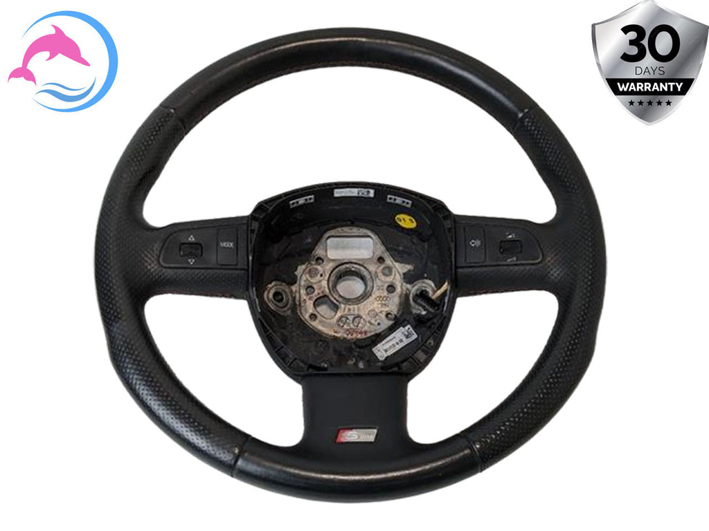2004 - 2011 OEM AUDI A6 STEERING WHEEL W/ SWITCHES BLACK